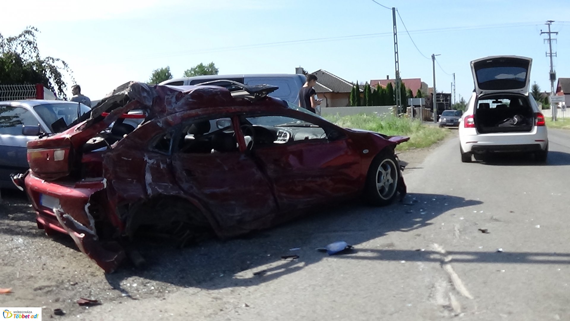Súlyos baleset Alsóbadúrnál