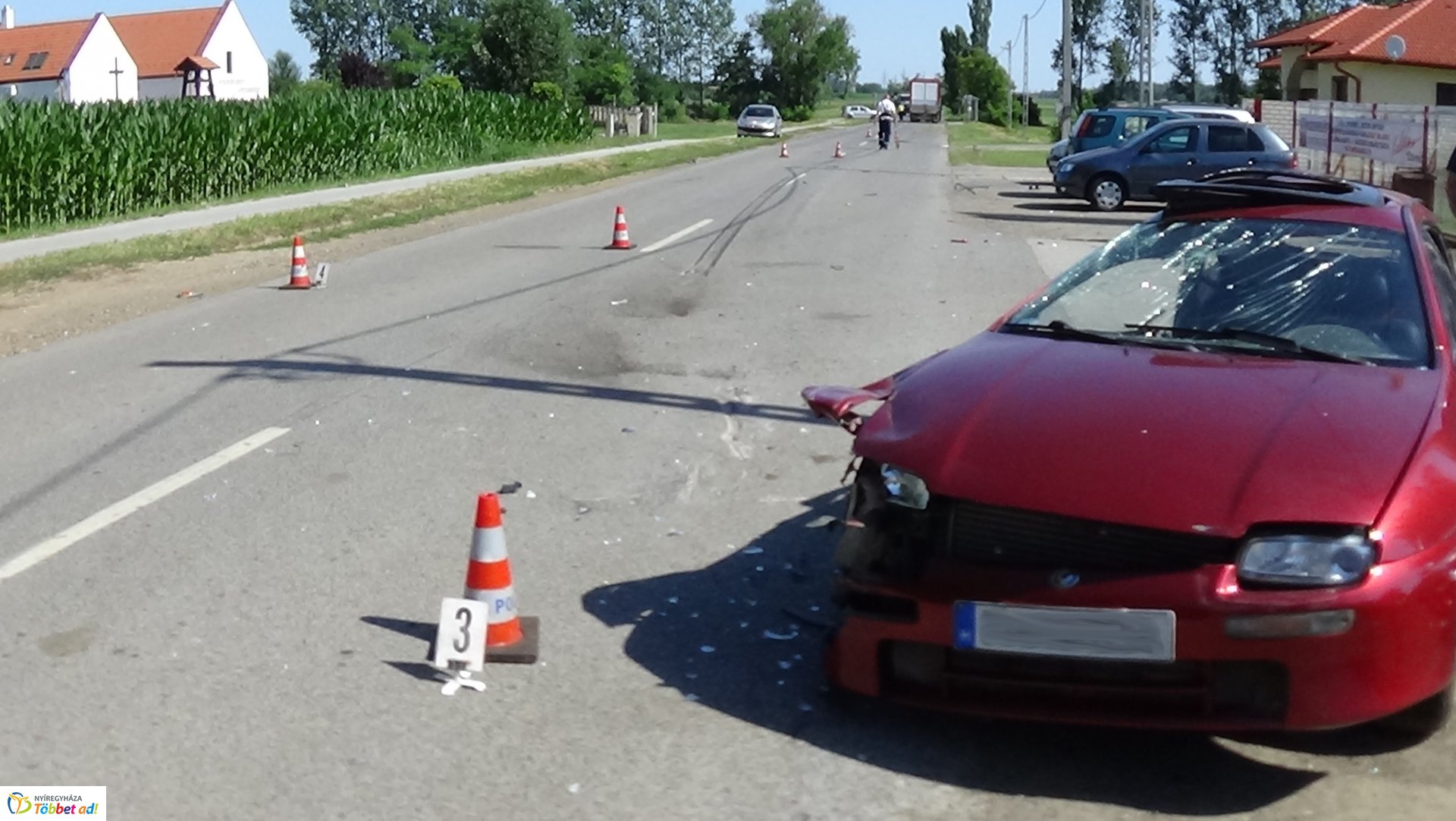 Súlyos baleset Alsóbadúrnál