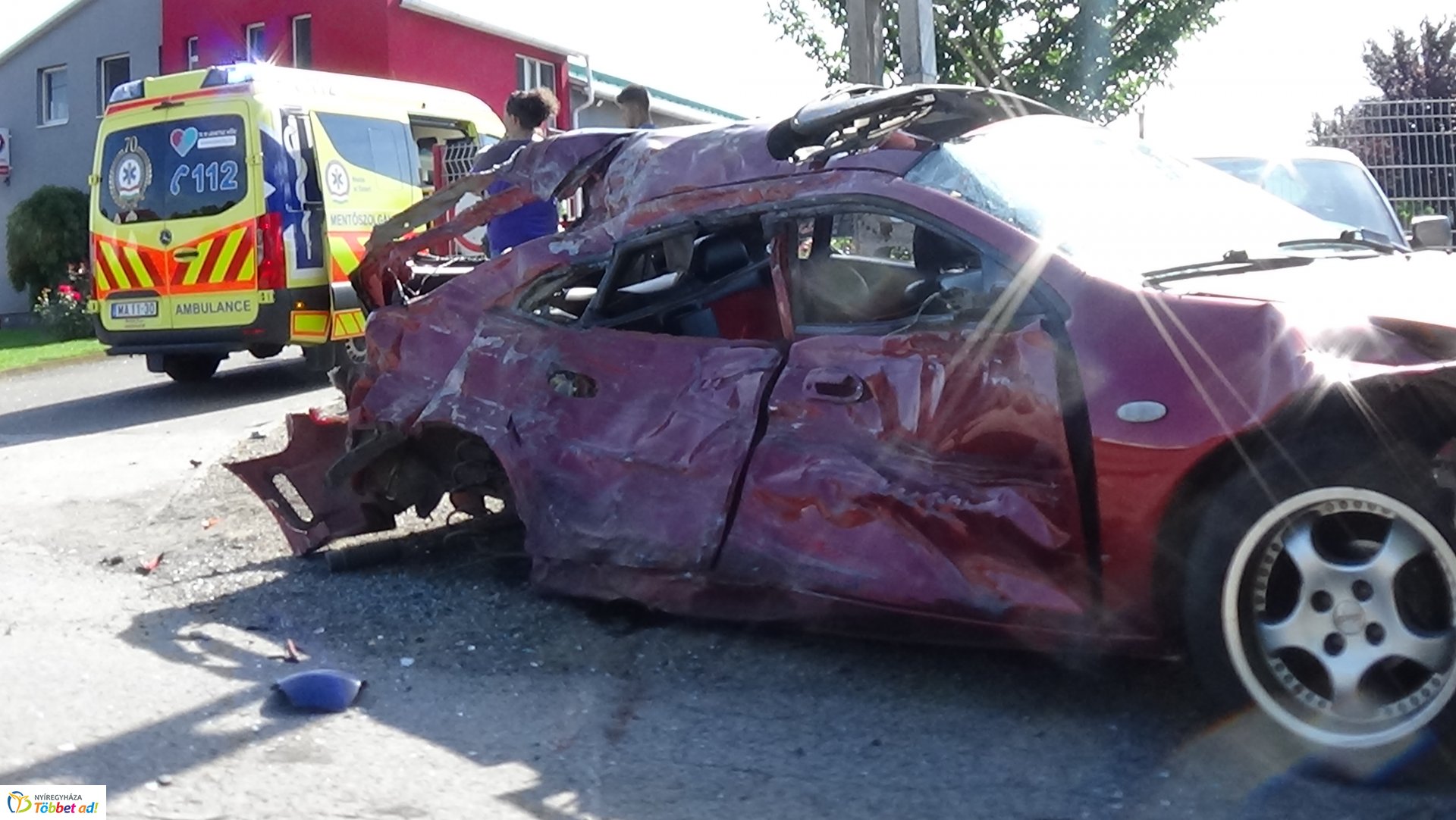 Súlyos baleset Alsóbadúrnál