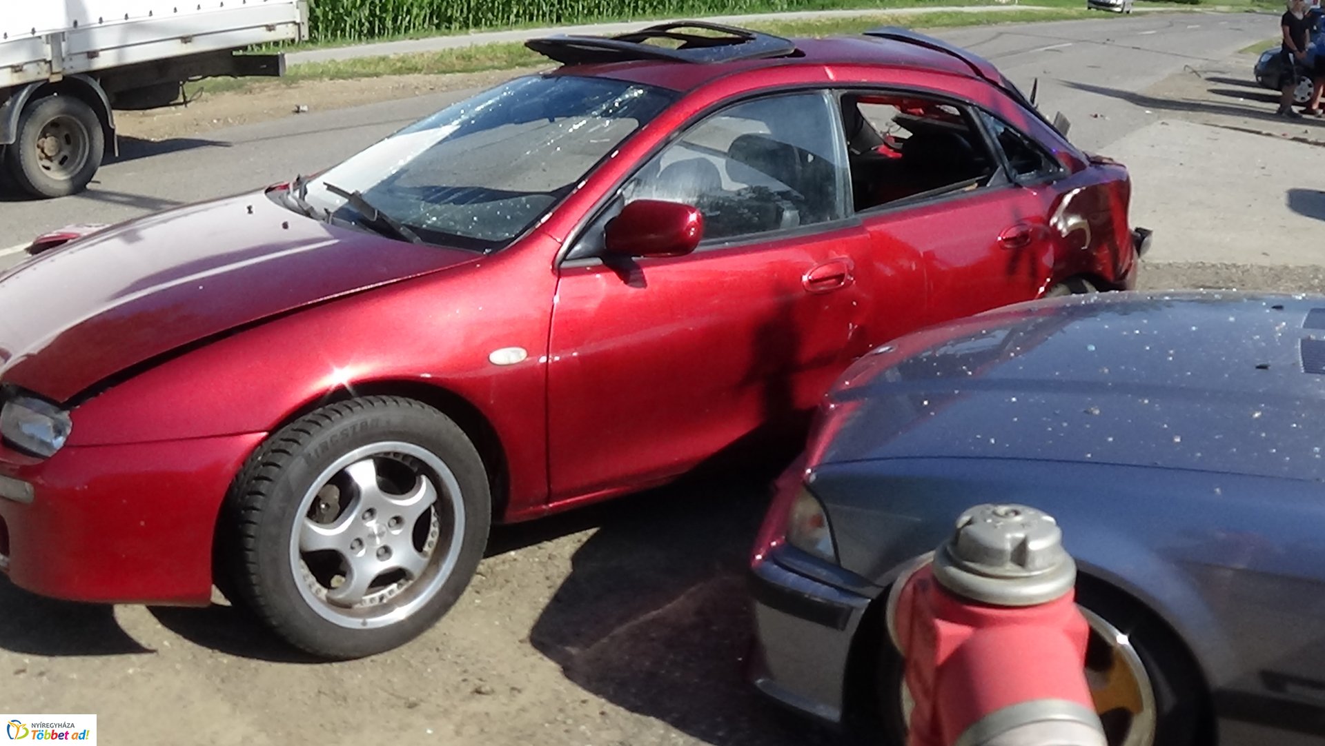 Súlyos baleset Alsóbadúrnál