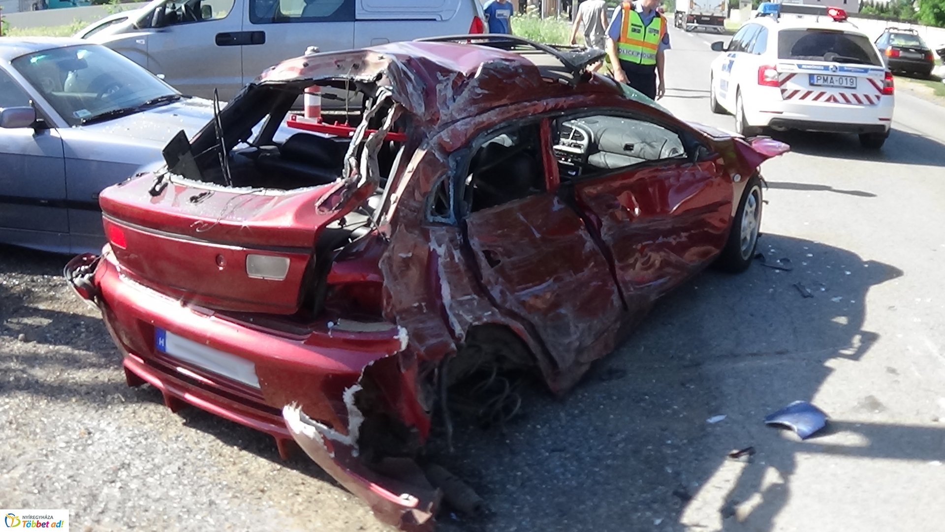 Súlyos baleset Alsóbadúrnál