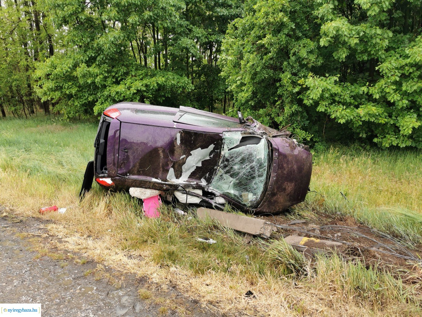 Súlyos baleset Nyíregyháza és Nagycserkesz között