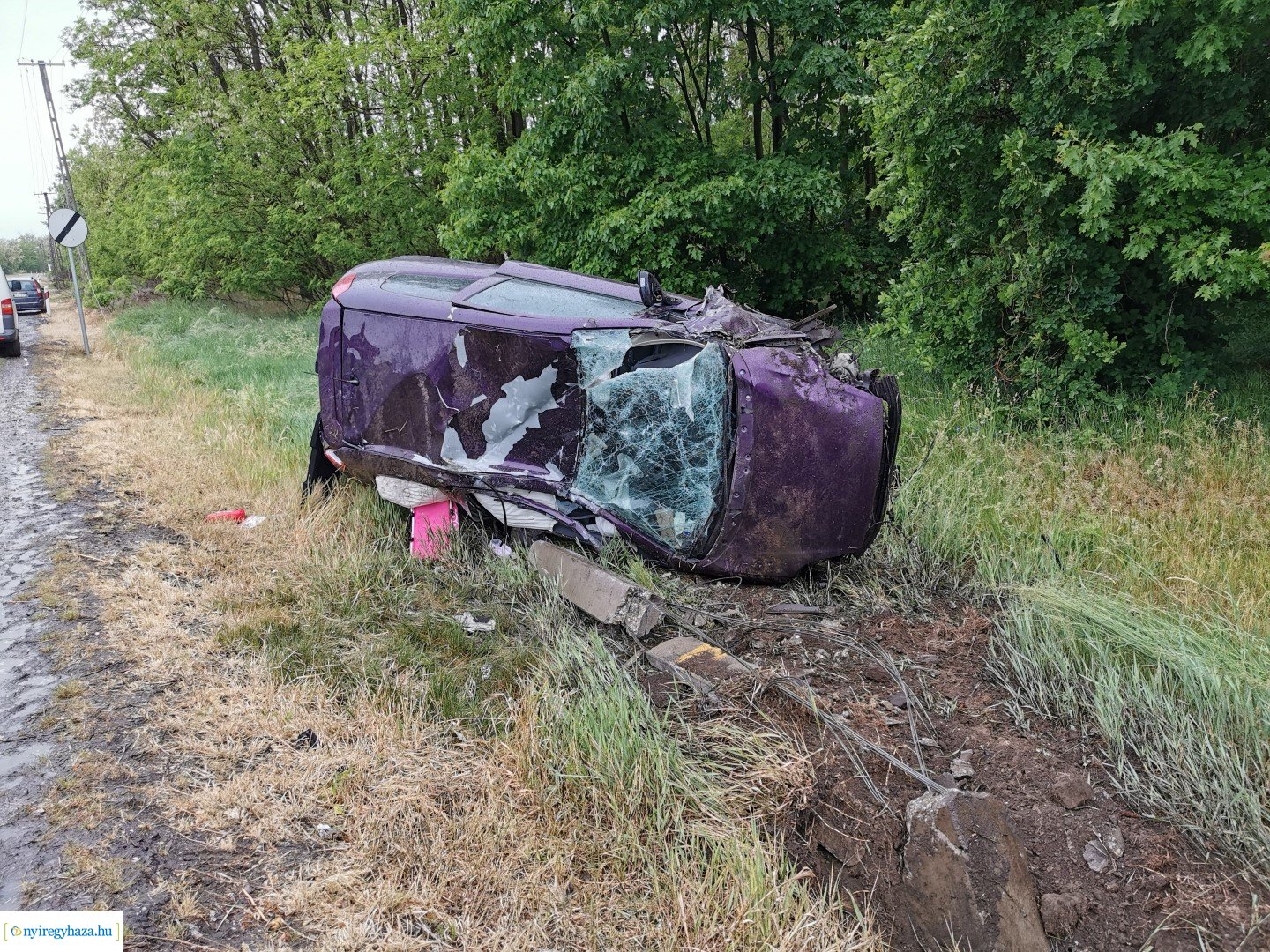 Súlyos baleset Nyíregyháza és Nagycserkesz között