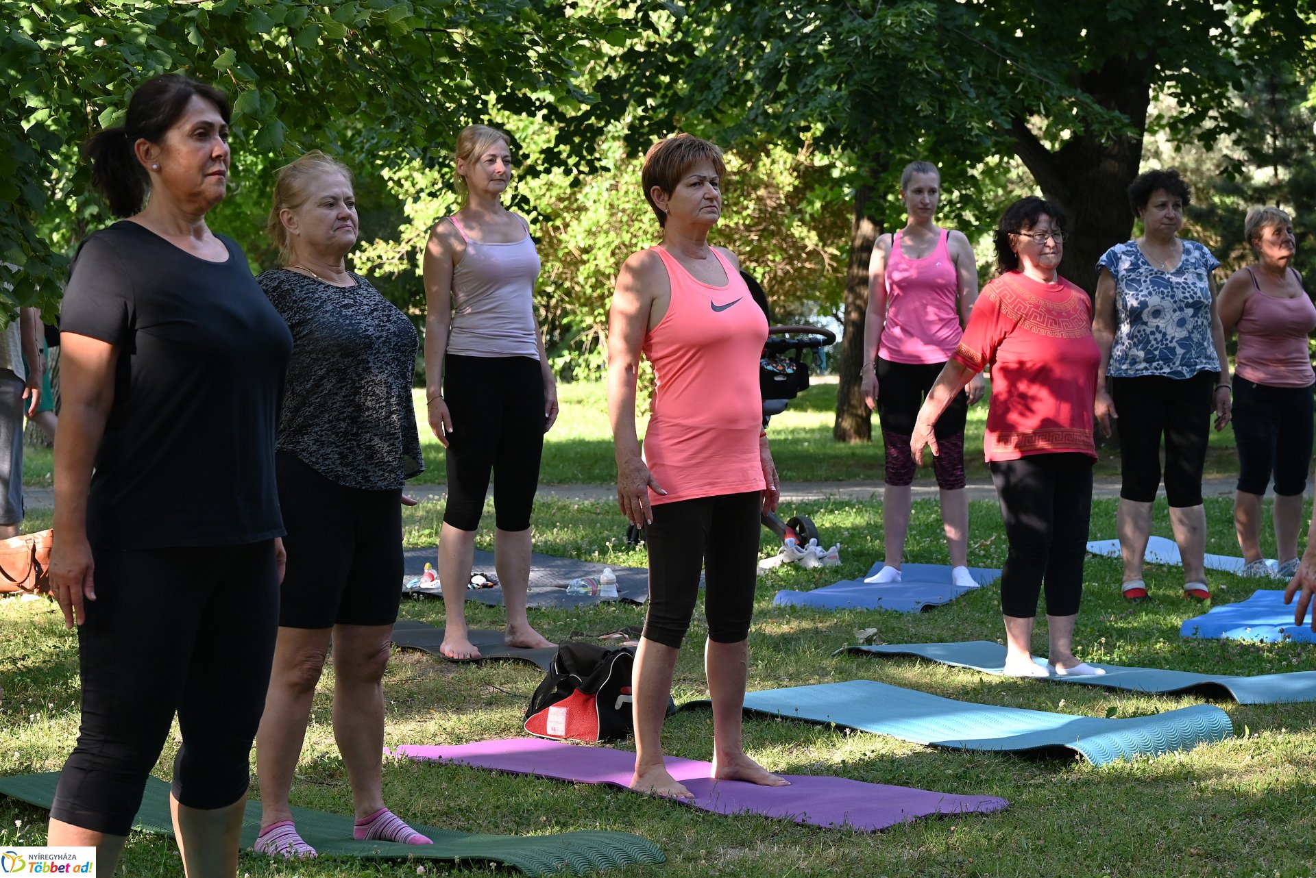 Szabadtéri gerinctorna Sóstón - a foglakozást mindenki ingyenesen látogathatja