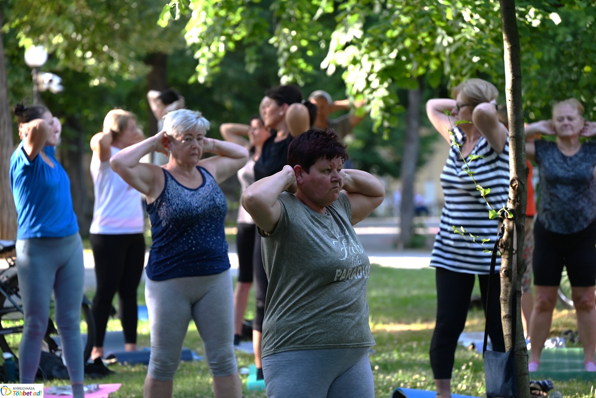 Szabadtéri gerinctorna Sóstón - a foglakozást mindenki ingyenesen látogathatja