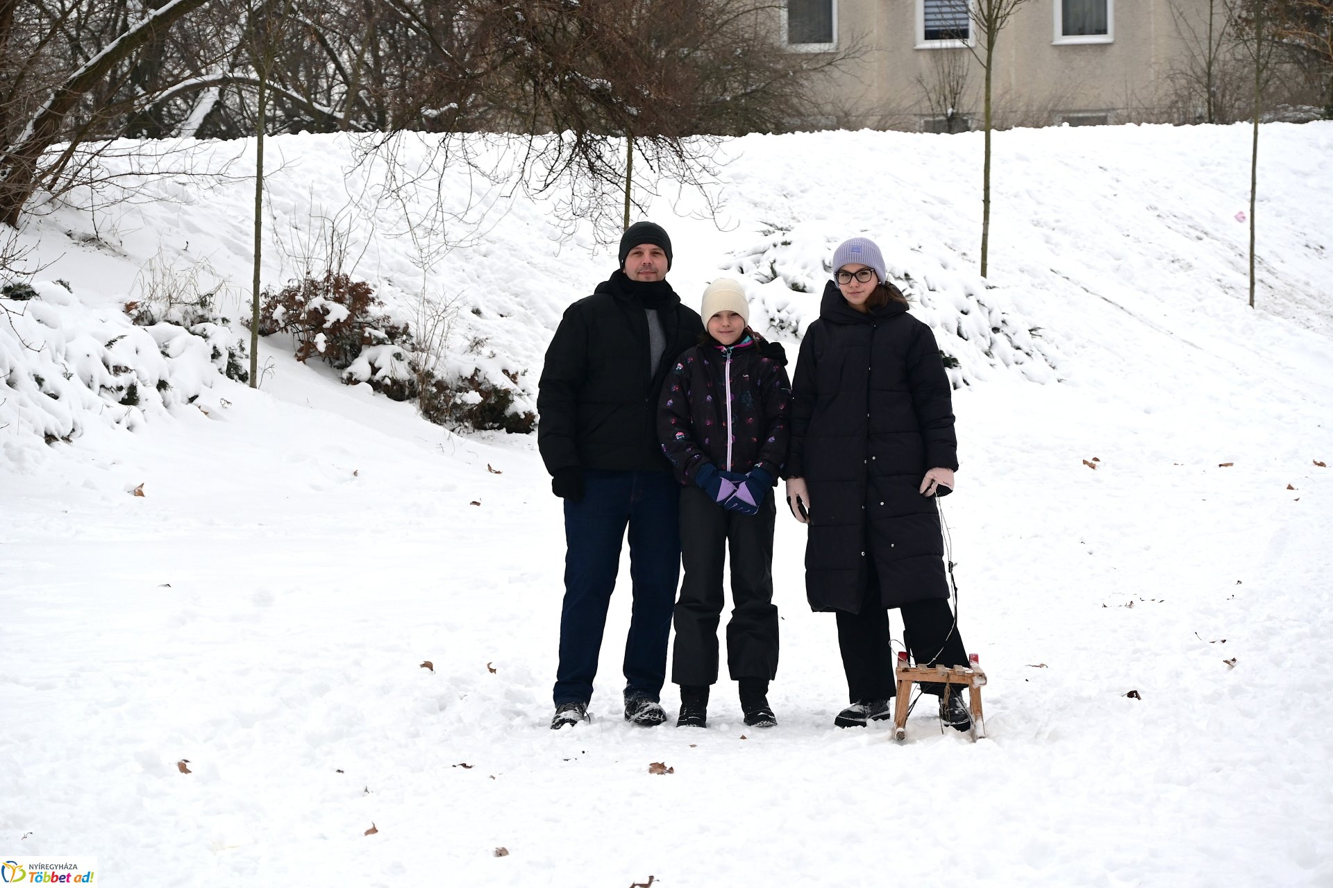 Szánkózás a Robinson-dombon