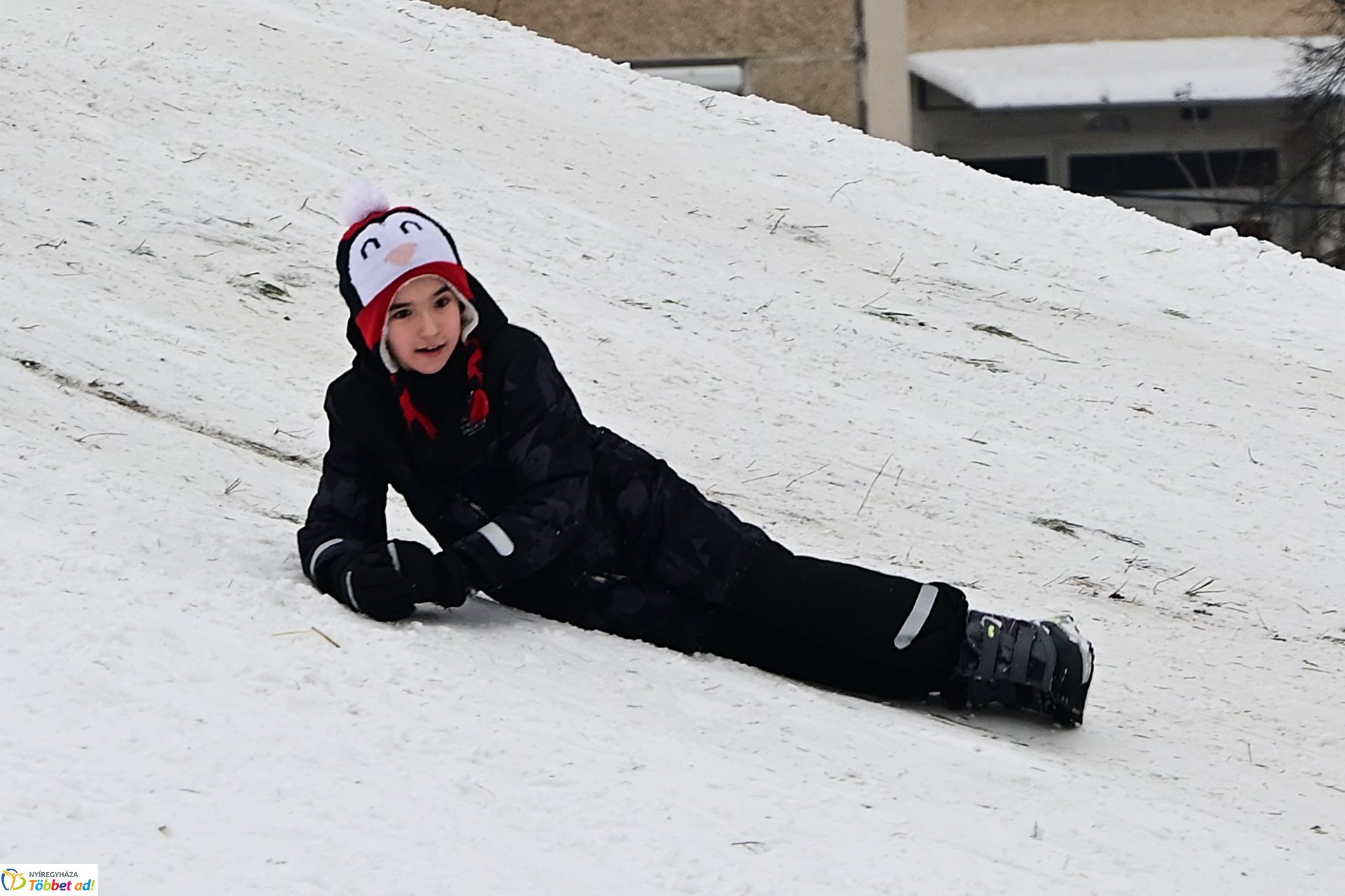 Szánkózás a Robinson-dombon