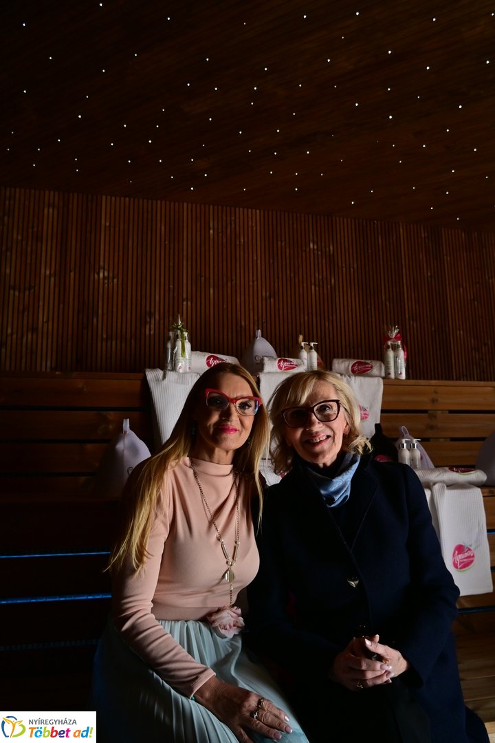Szaunaház átadó az Aquarius-ban 2026