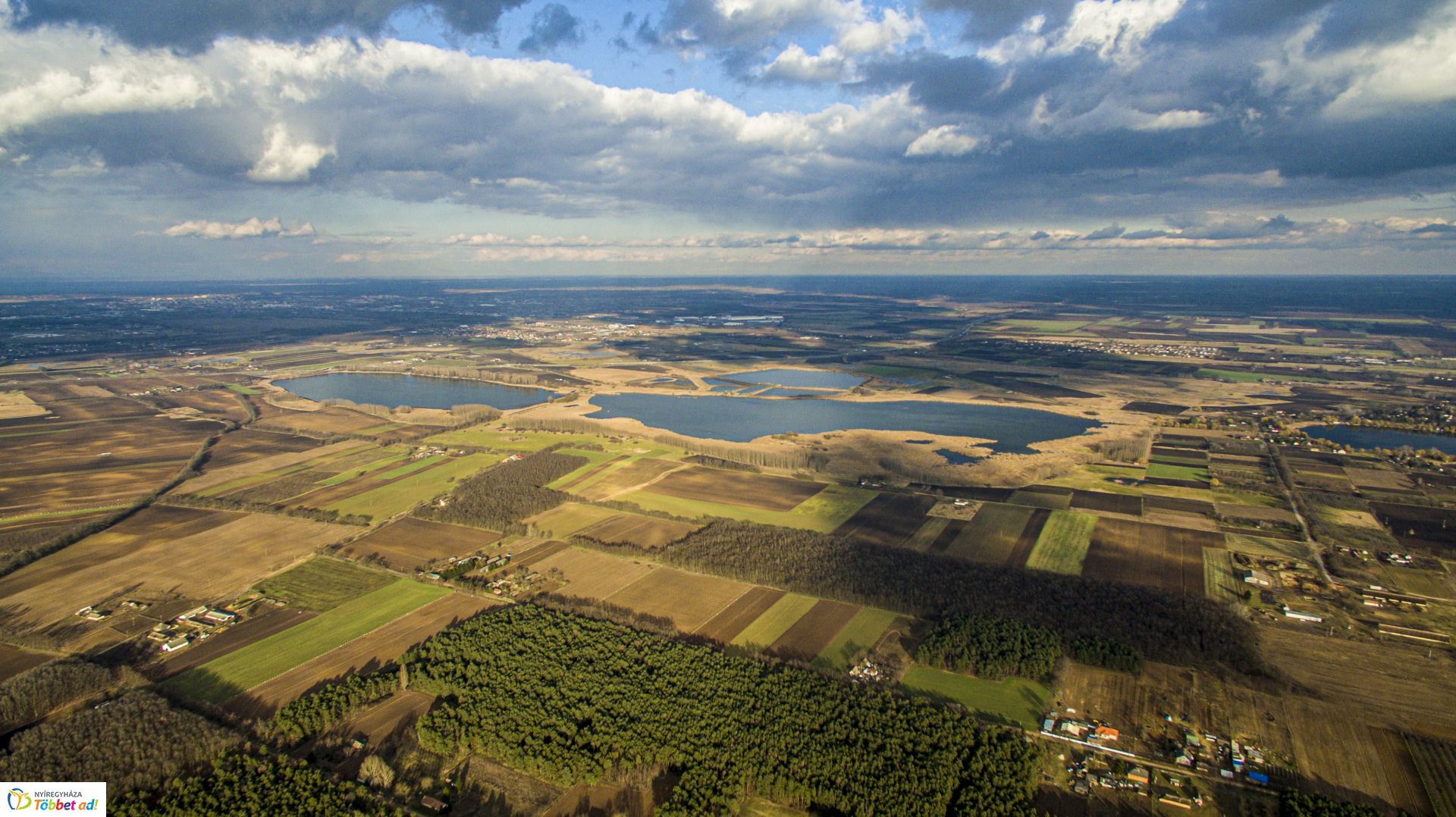 Szelkó-tó és Nagy Vadas-tó a magasból.