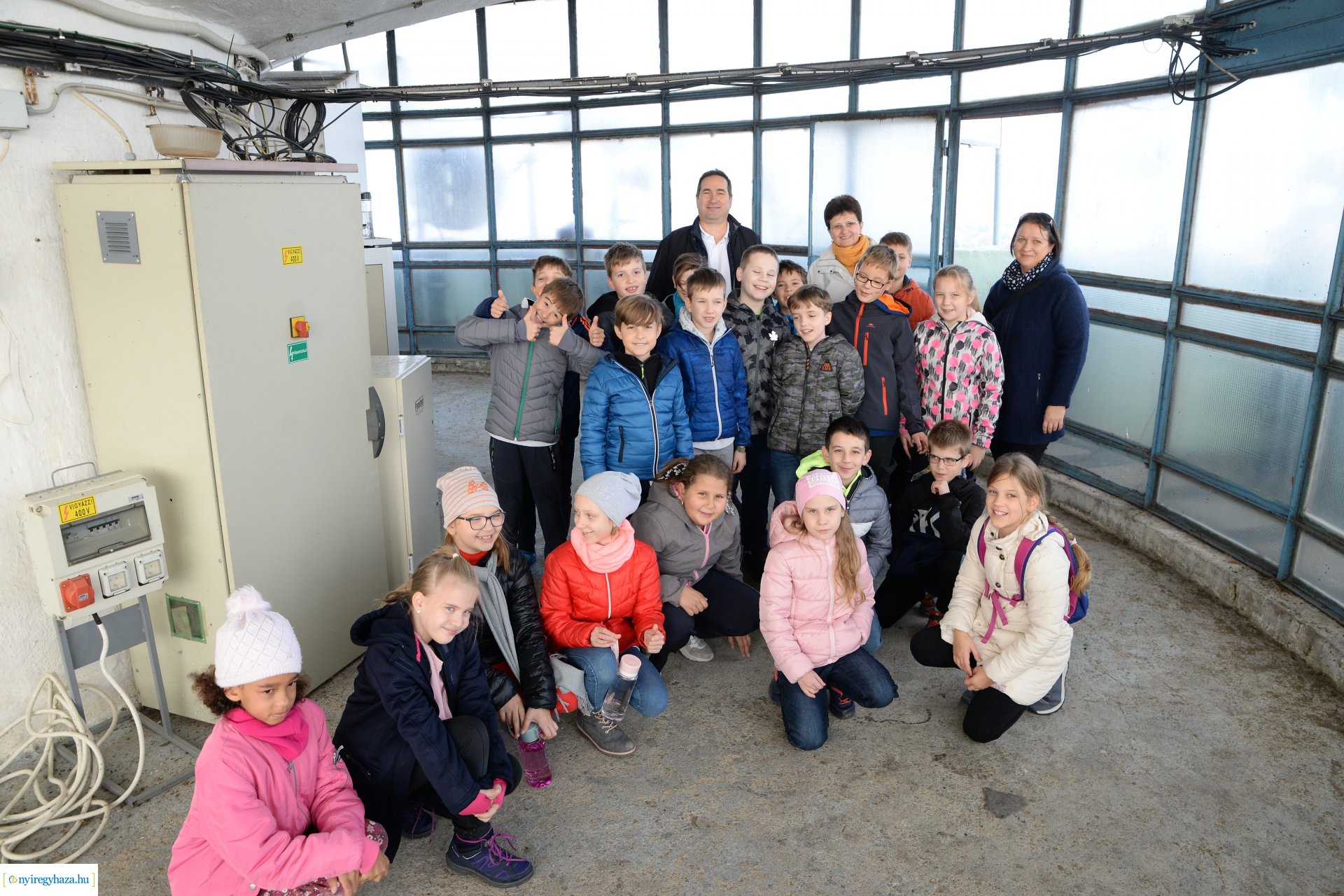 Szemléletformáló program keretében iskolások látogattak a Nyíregyházi Víztoronyba