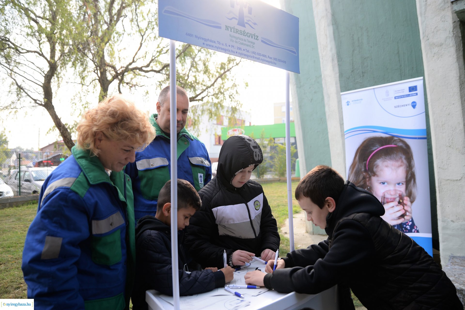 Szemléletformáló program keretében iskolások látogattak a Nyíregyházi Víztoronyba