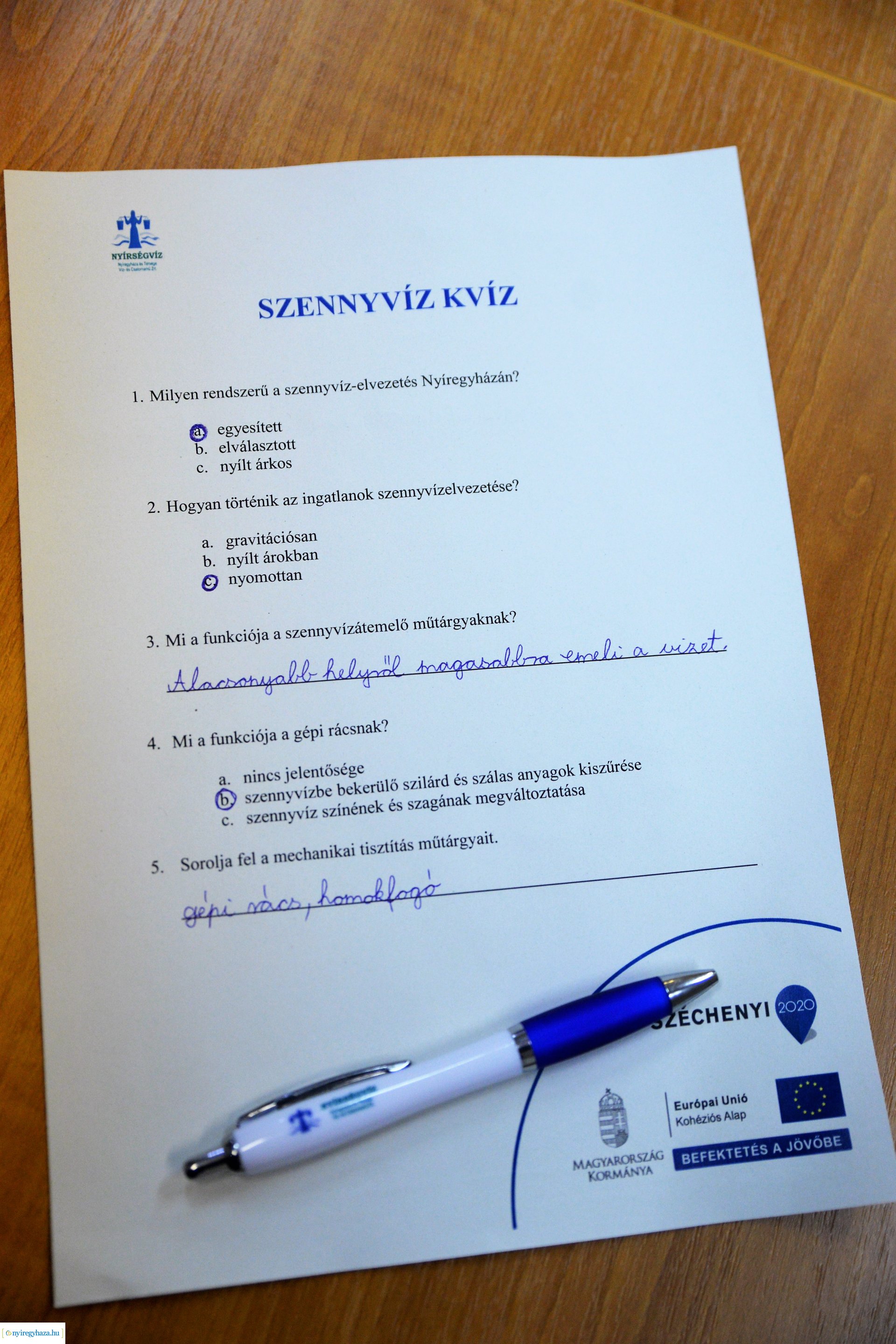 Szemléletformáló program keretében iskolások látogattak a Szennyvíztisztító telepre