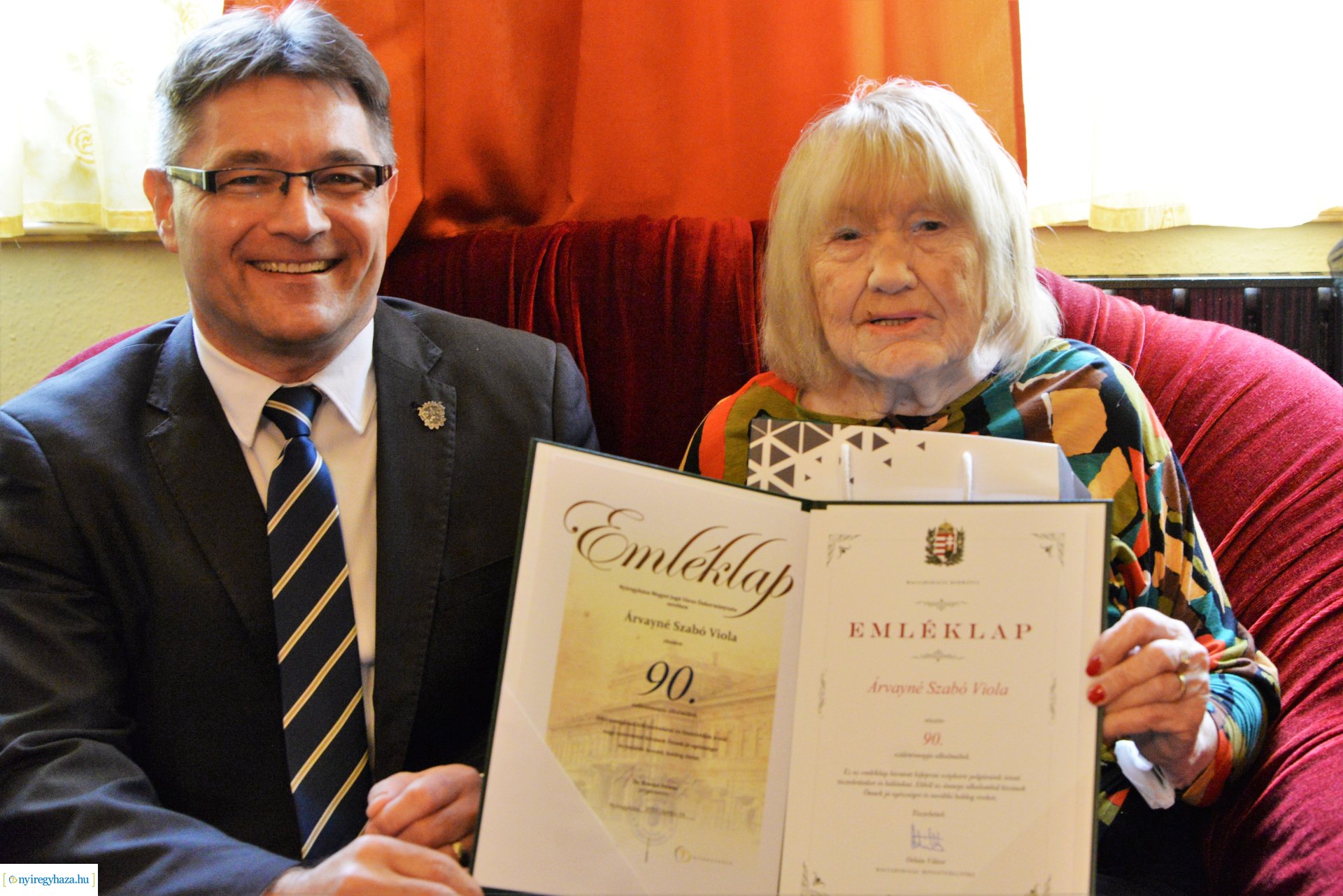 Szépkorú köszöntés - Árvayné Szabó Viola 90 éves