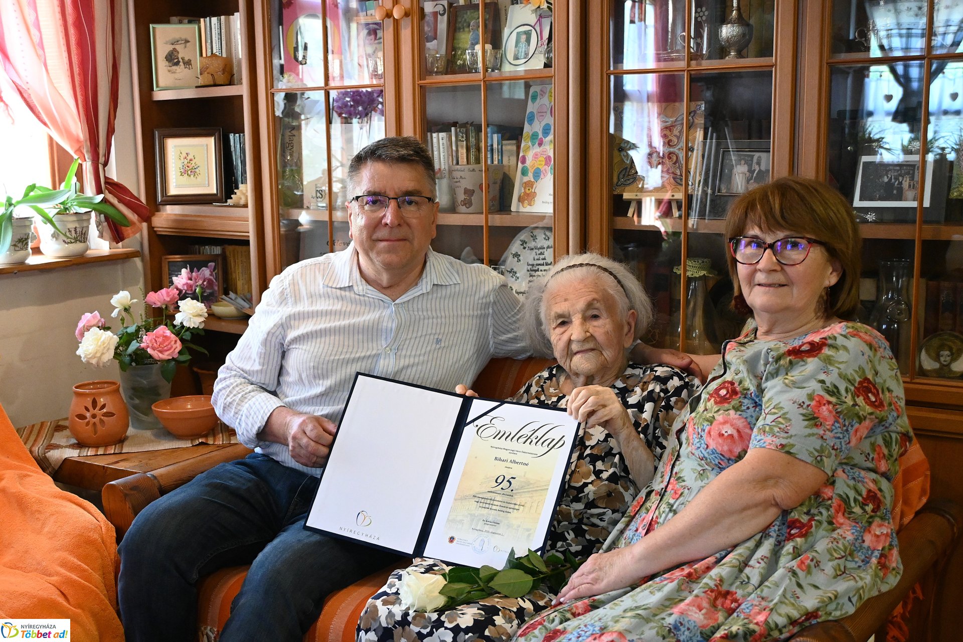 Szépkorú köszöntés - Bihari Albertné 95 éves