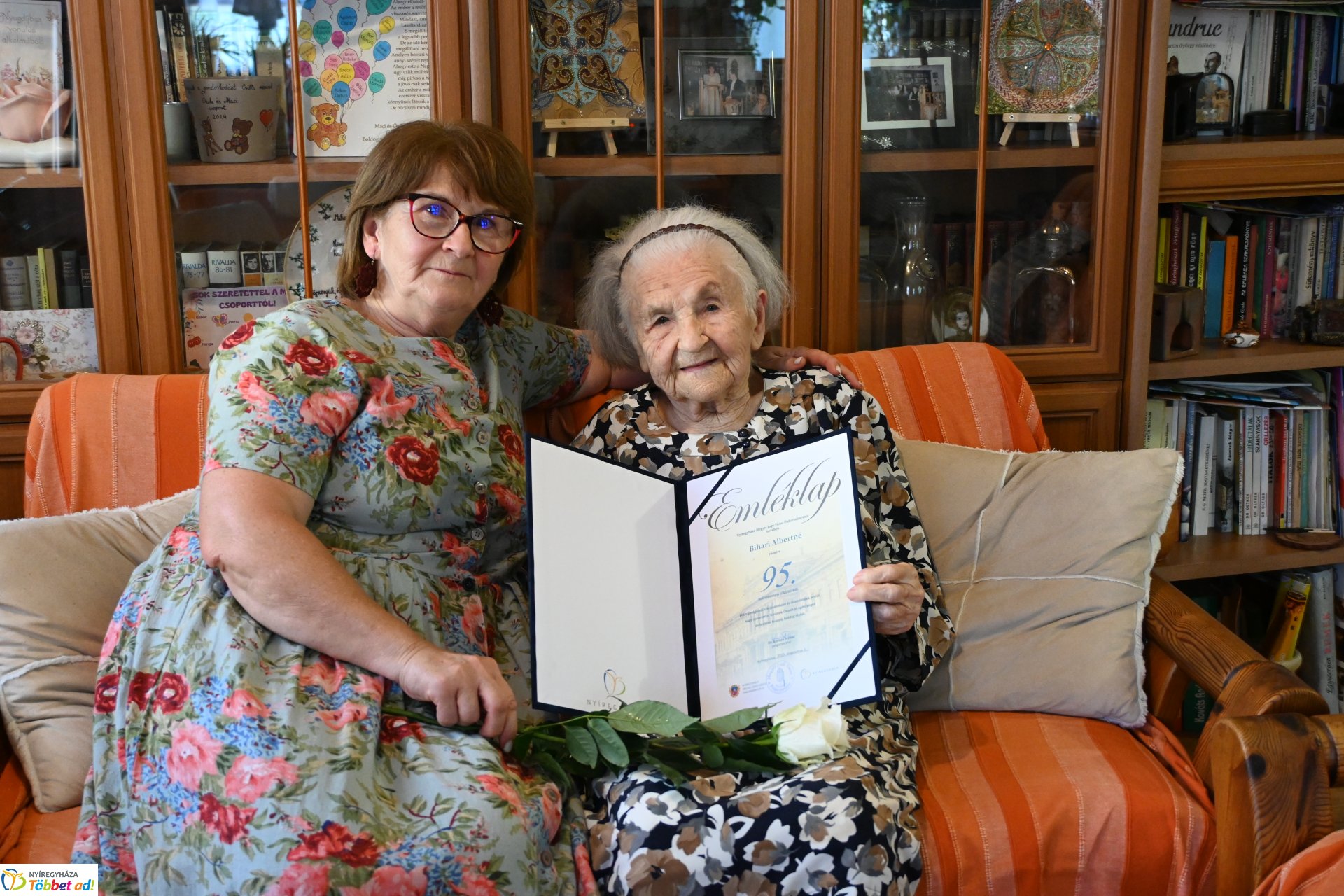 Szépkorú köszöntés - Bihari Albertné 95 éves