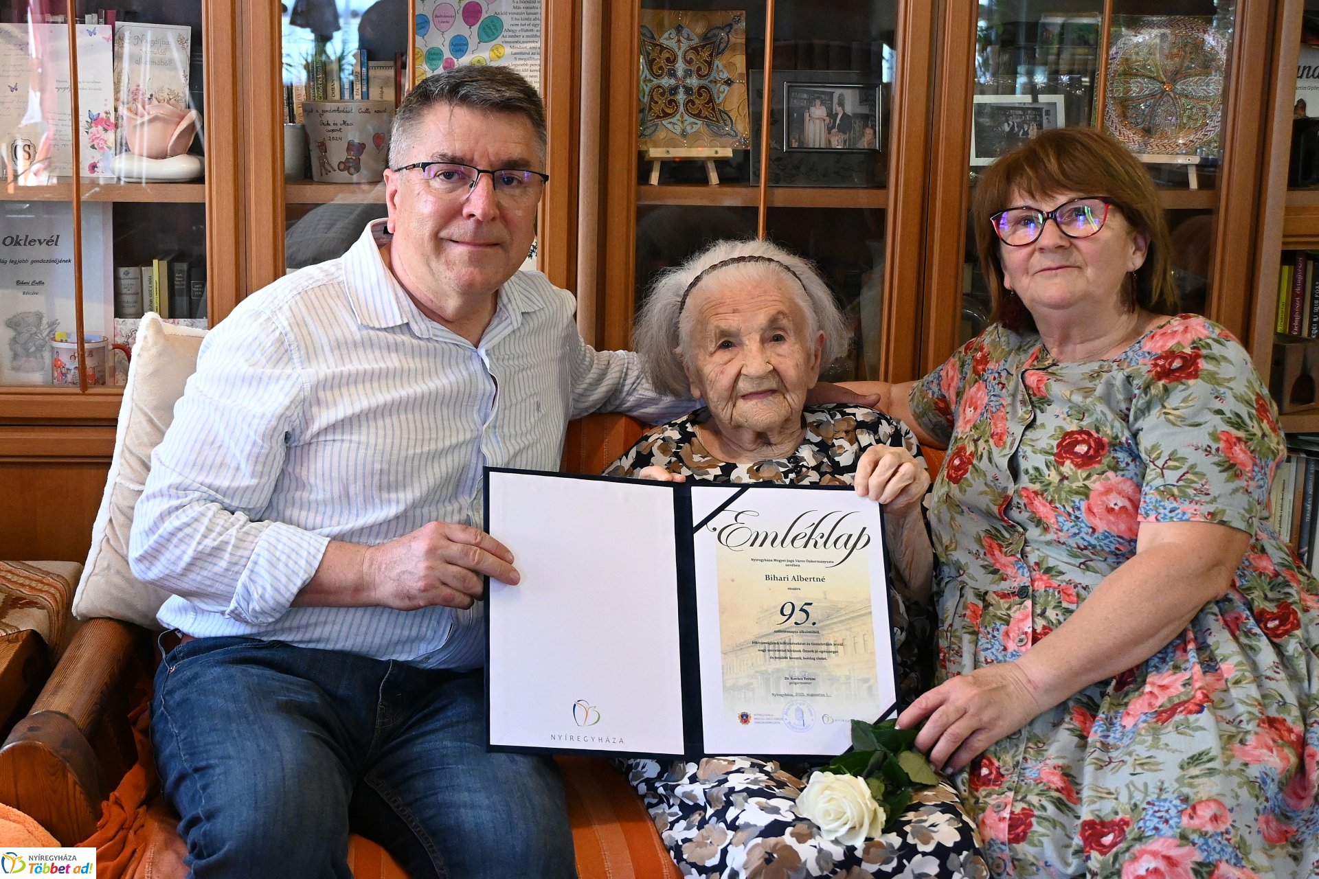 Szépkorú köszöntés - Bihari Albertné 95 éves