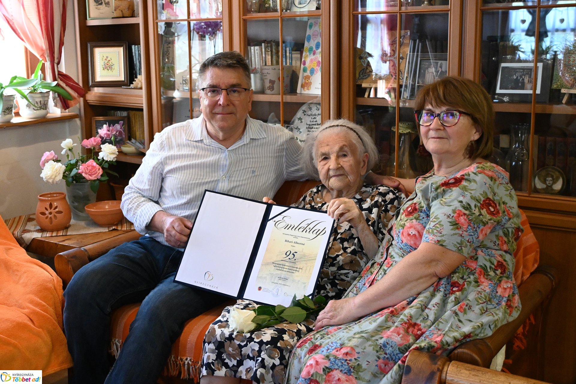 Szépkorú köszöntés - Bihari Albertné 95 éves