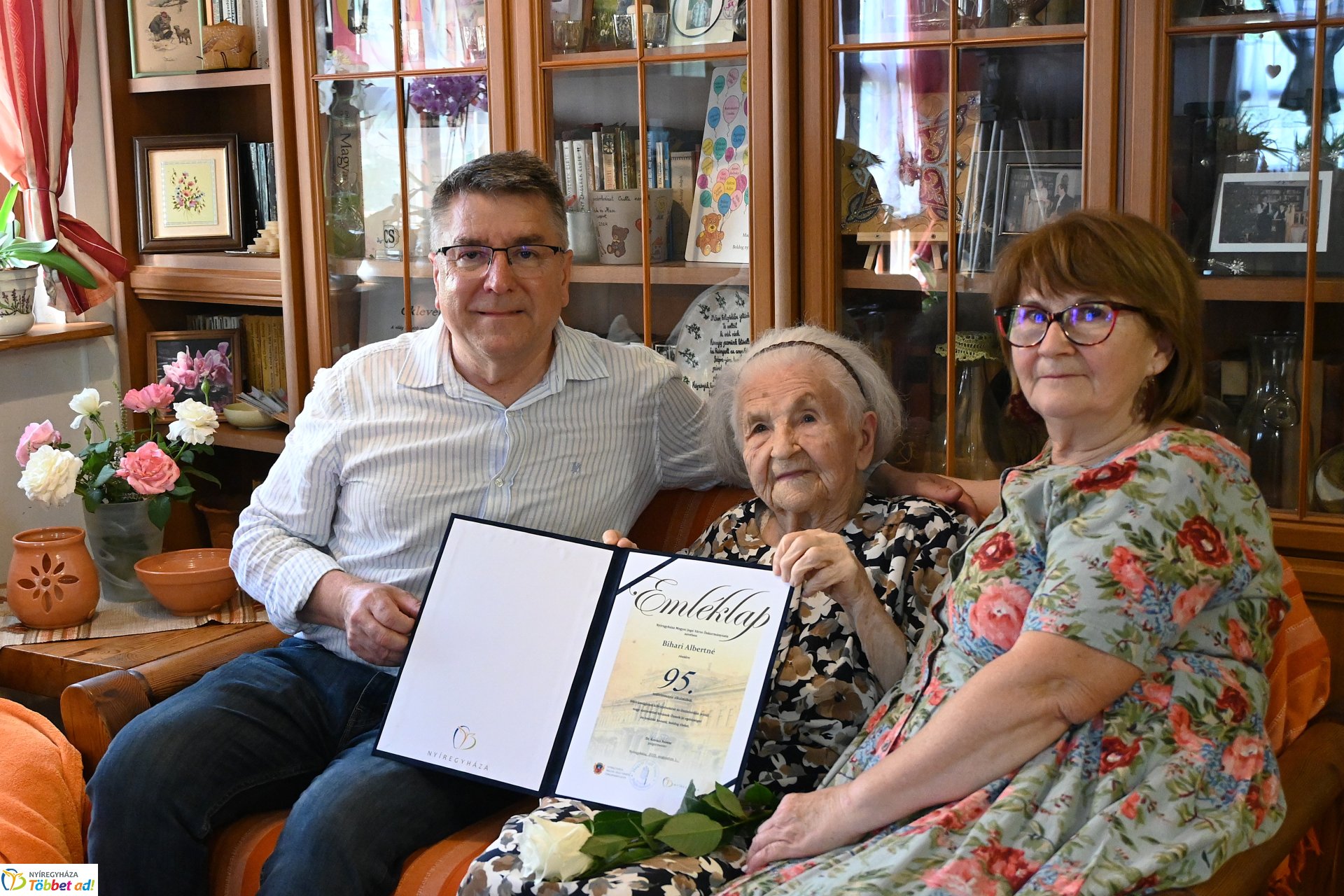 Szépkorú köszöntés - Bihari Albertné 95 éves
