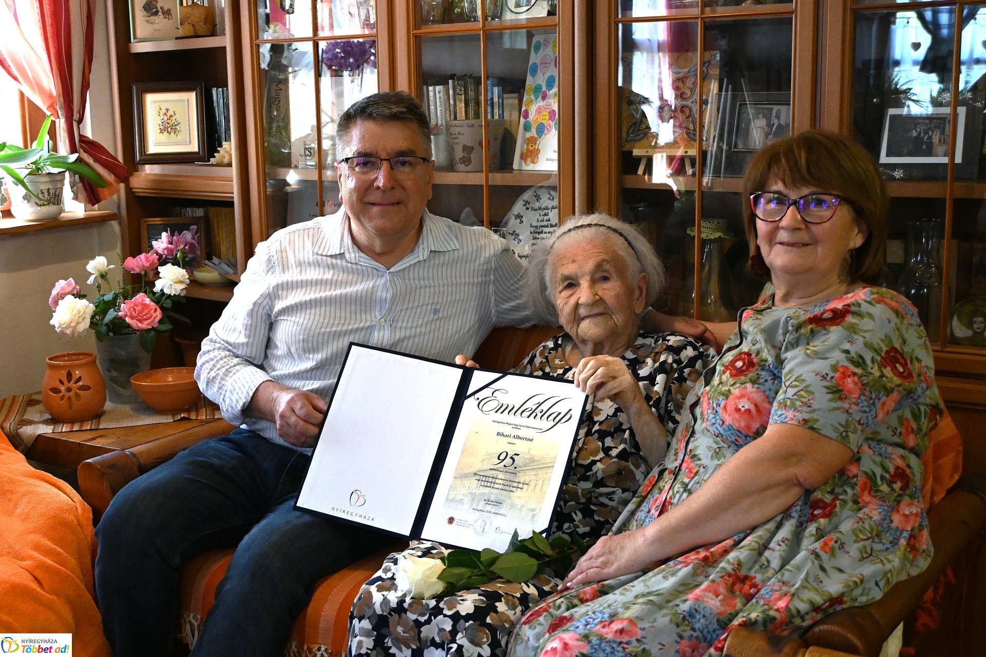 Szépkorú köszöntés - Bihari Albertné 95 éves