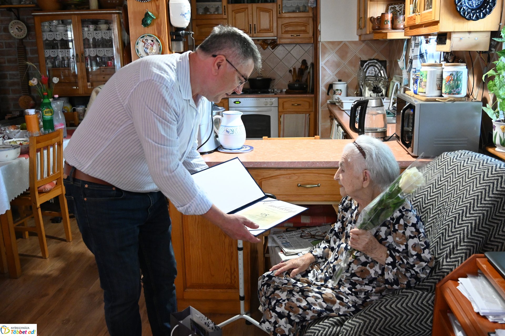 Szépkorú köszöntés - Bihari Albertné 95 éves