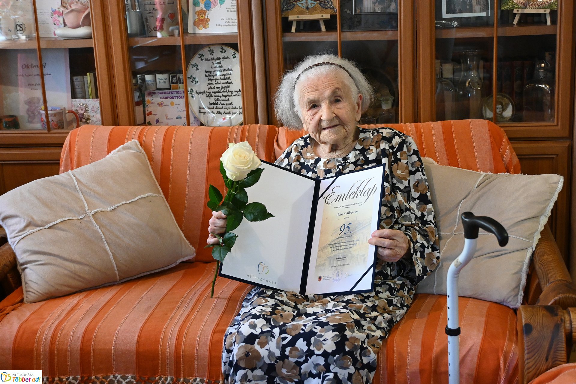 Szépkorú köszöntés - Bihari Albertné 95 éves