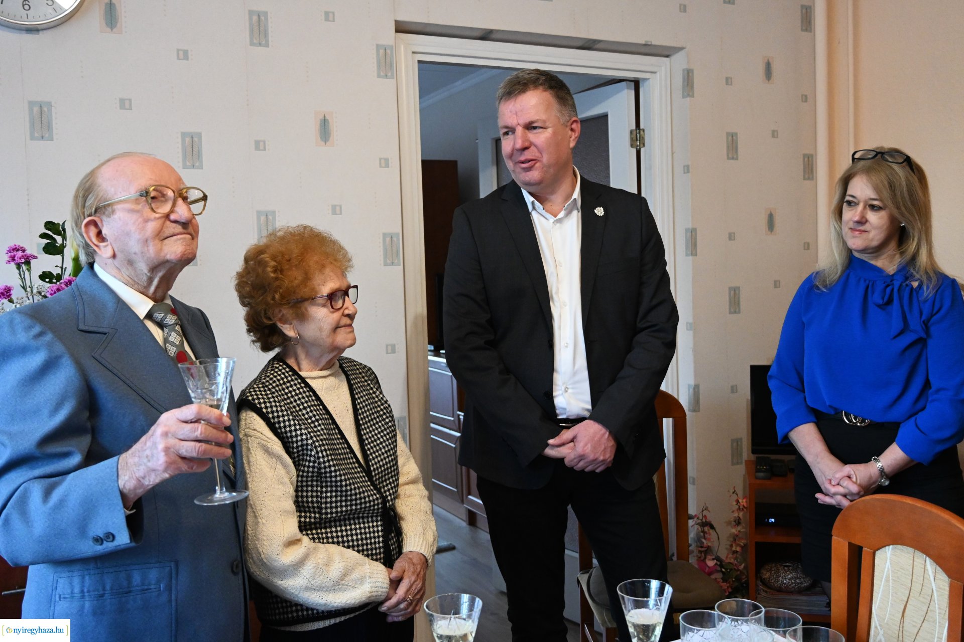 Szépkorú köszöntés - Bíró József 95 éves