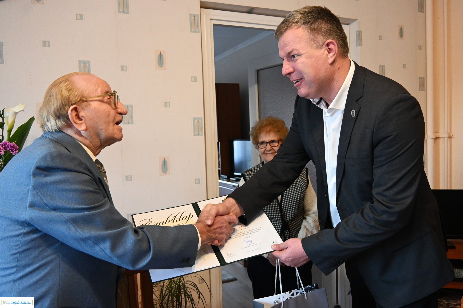 Szépkorú köszöntés - Bíró József 95 éves