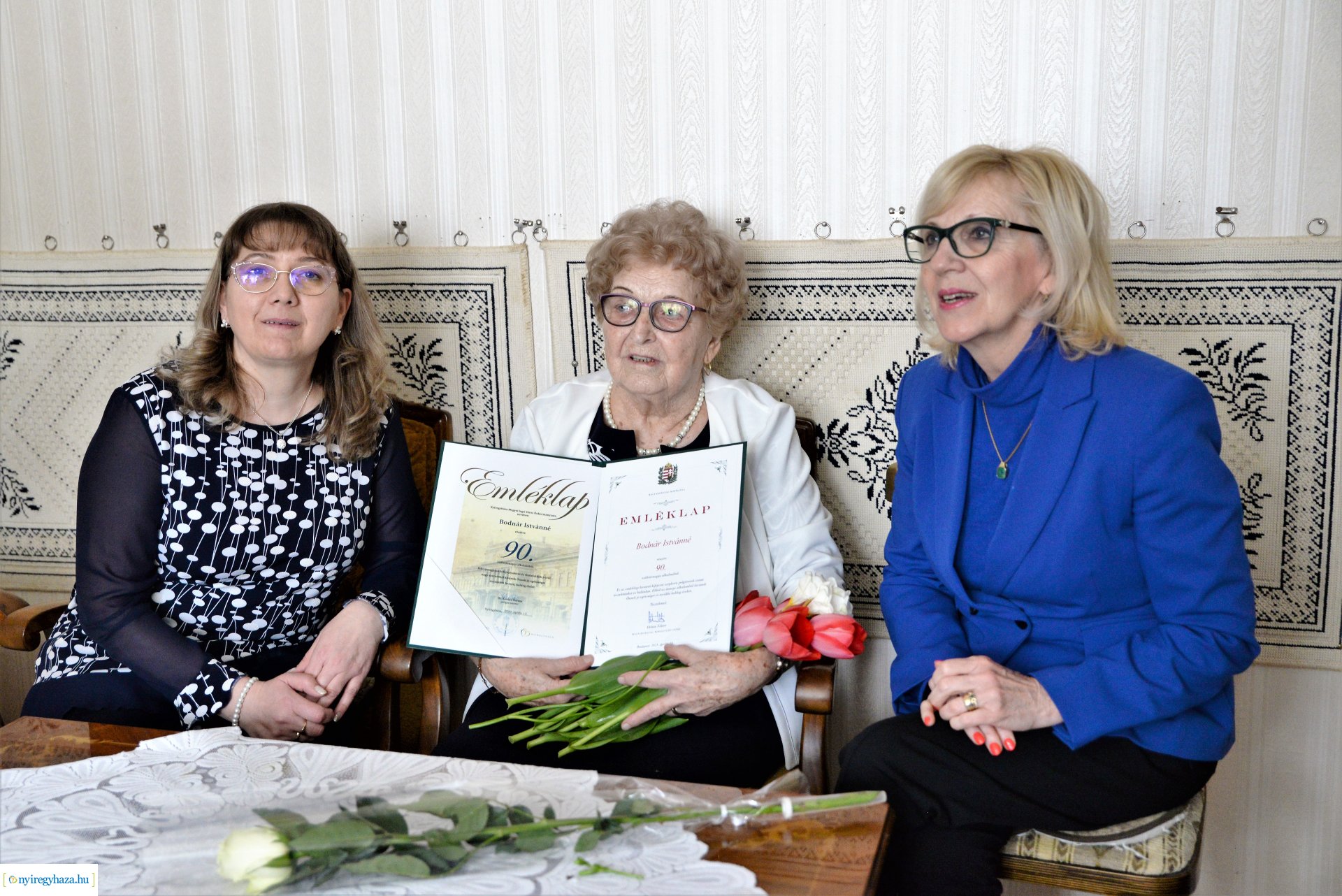Szépkorú köszöntés - Bodnár Istvánné 90 éves