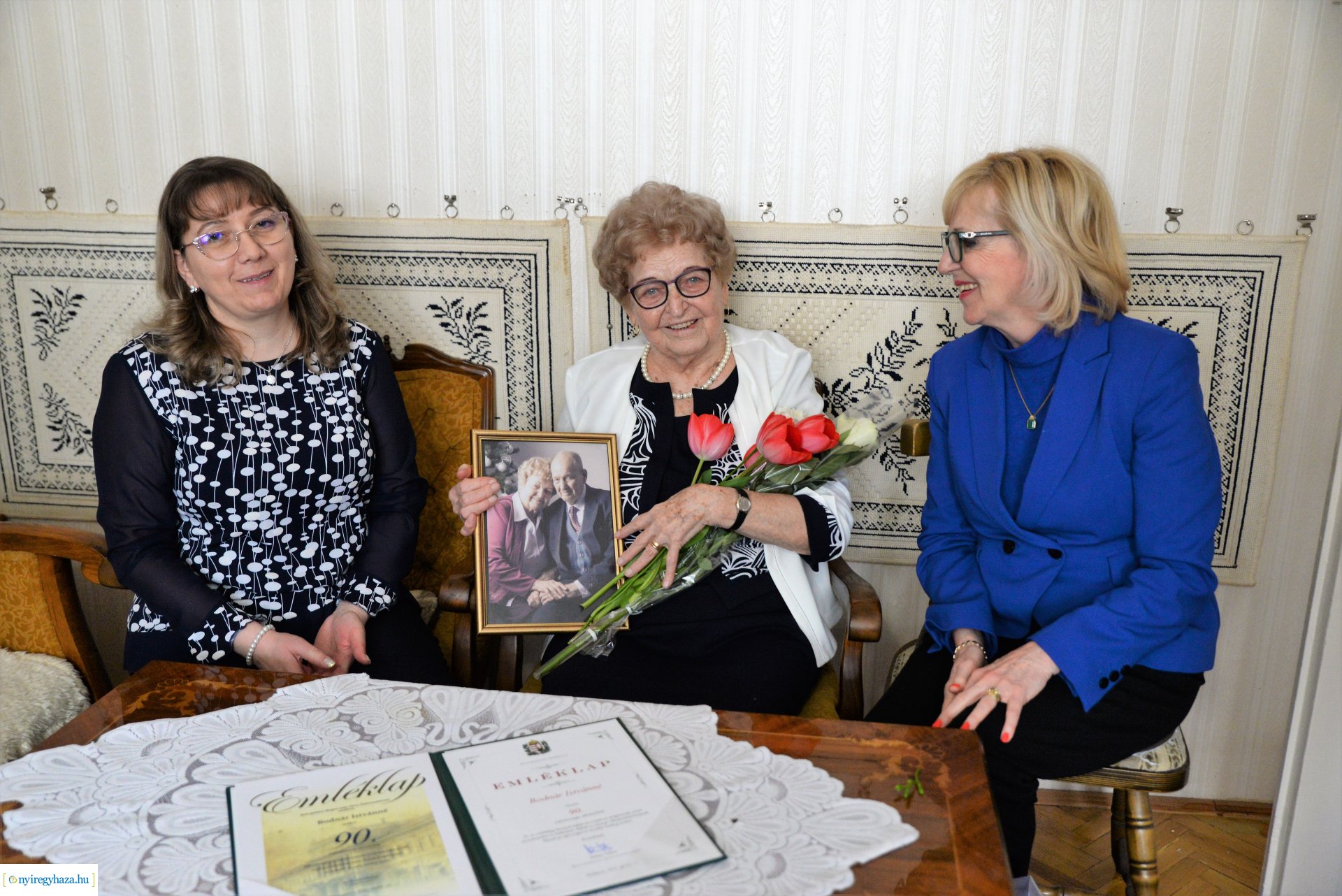 Szépkorú köszöntés - Bodnár Istvánné 90 éves