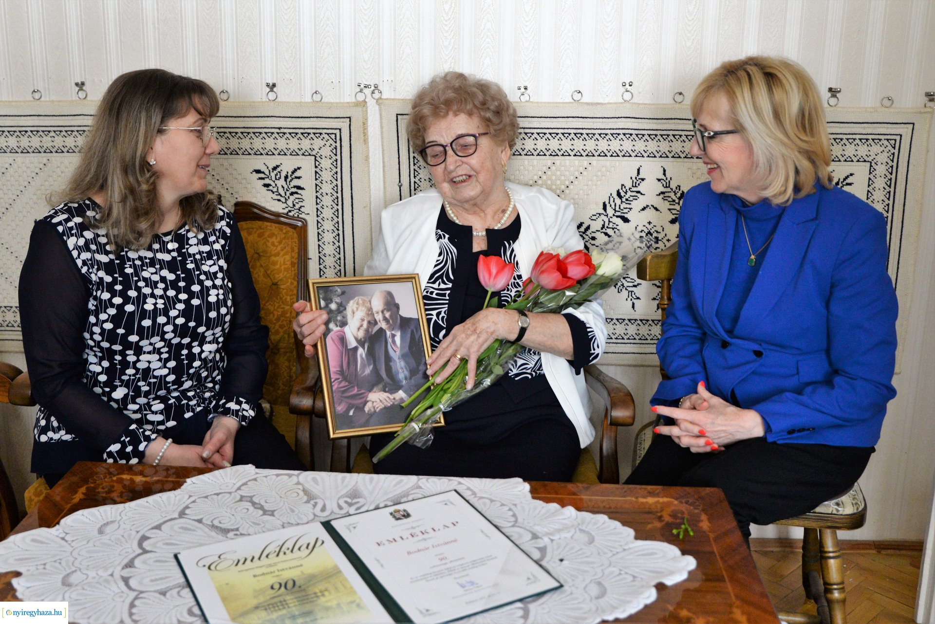 Szépkorú köszöntés - Bodnár Istvánné 90 éves