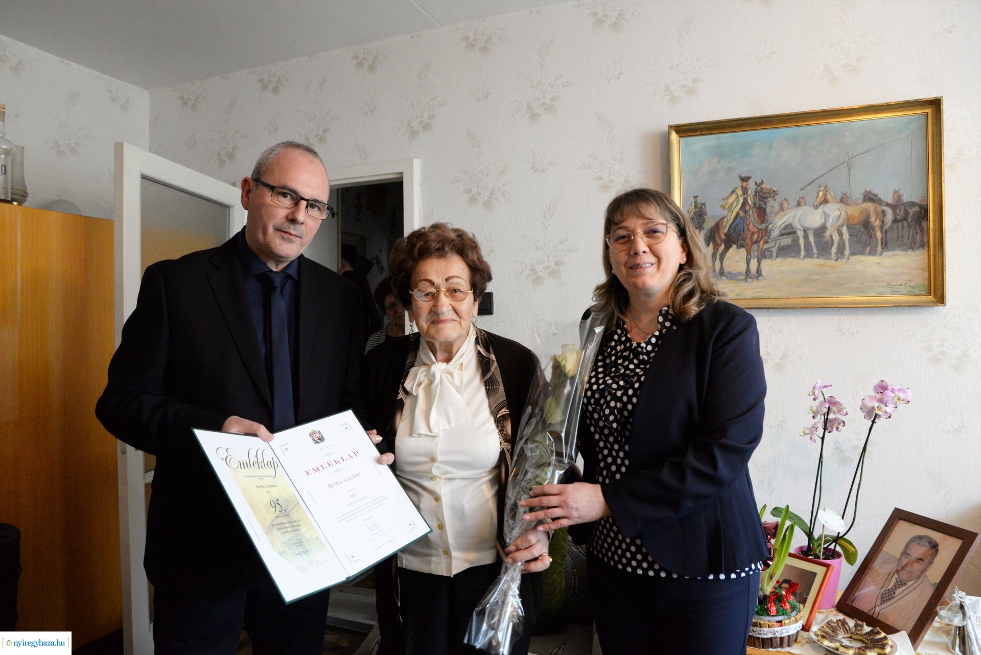 Szépkorú köszöntés- Bordás Lászlóné 95 éves