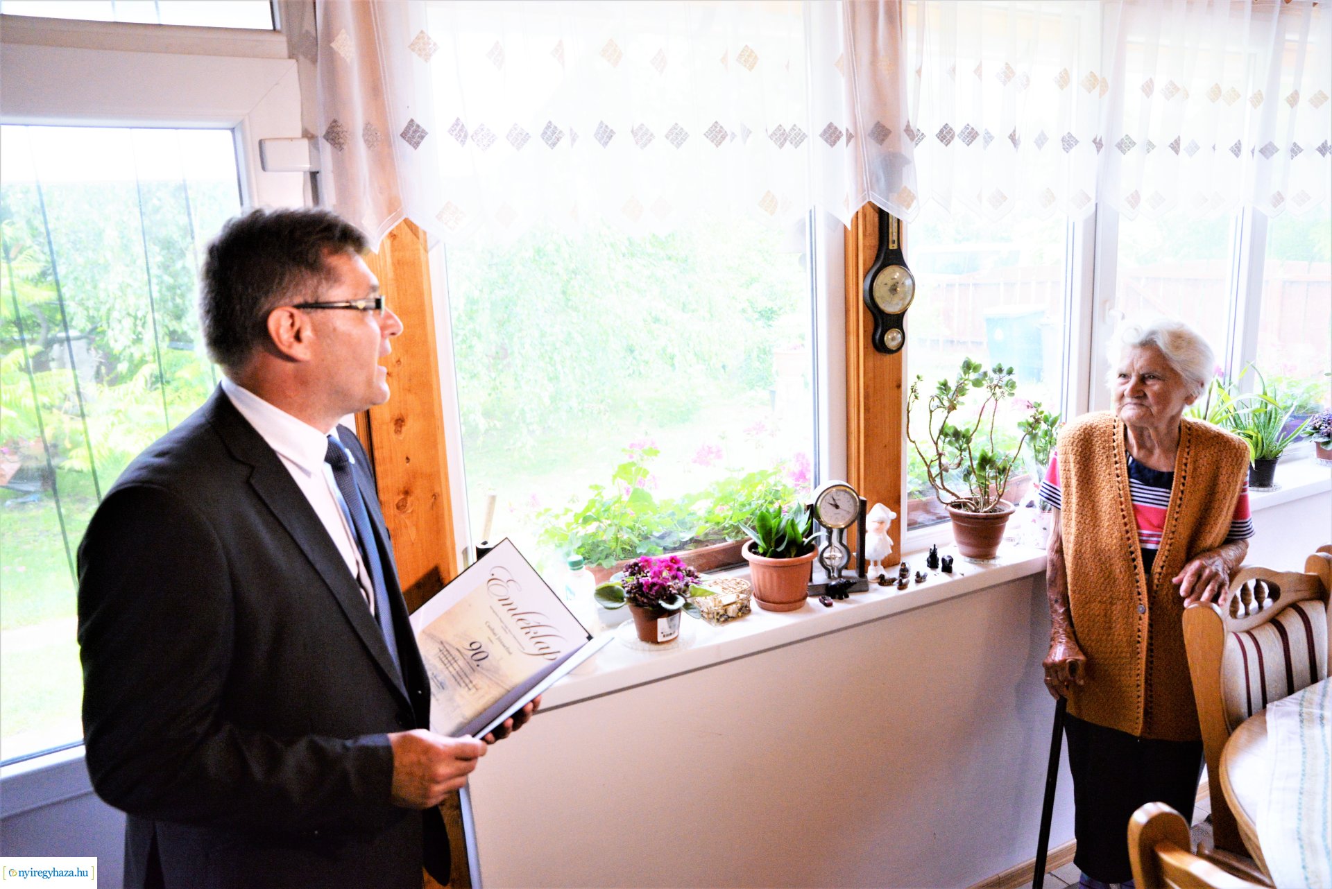 Szépkorú köszöntés - Csobai Józsefné 90 éves