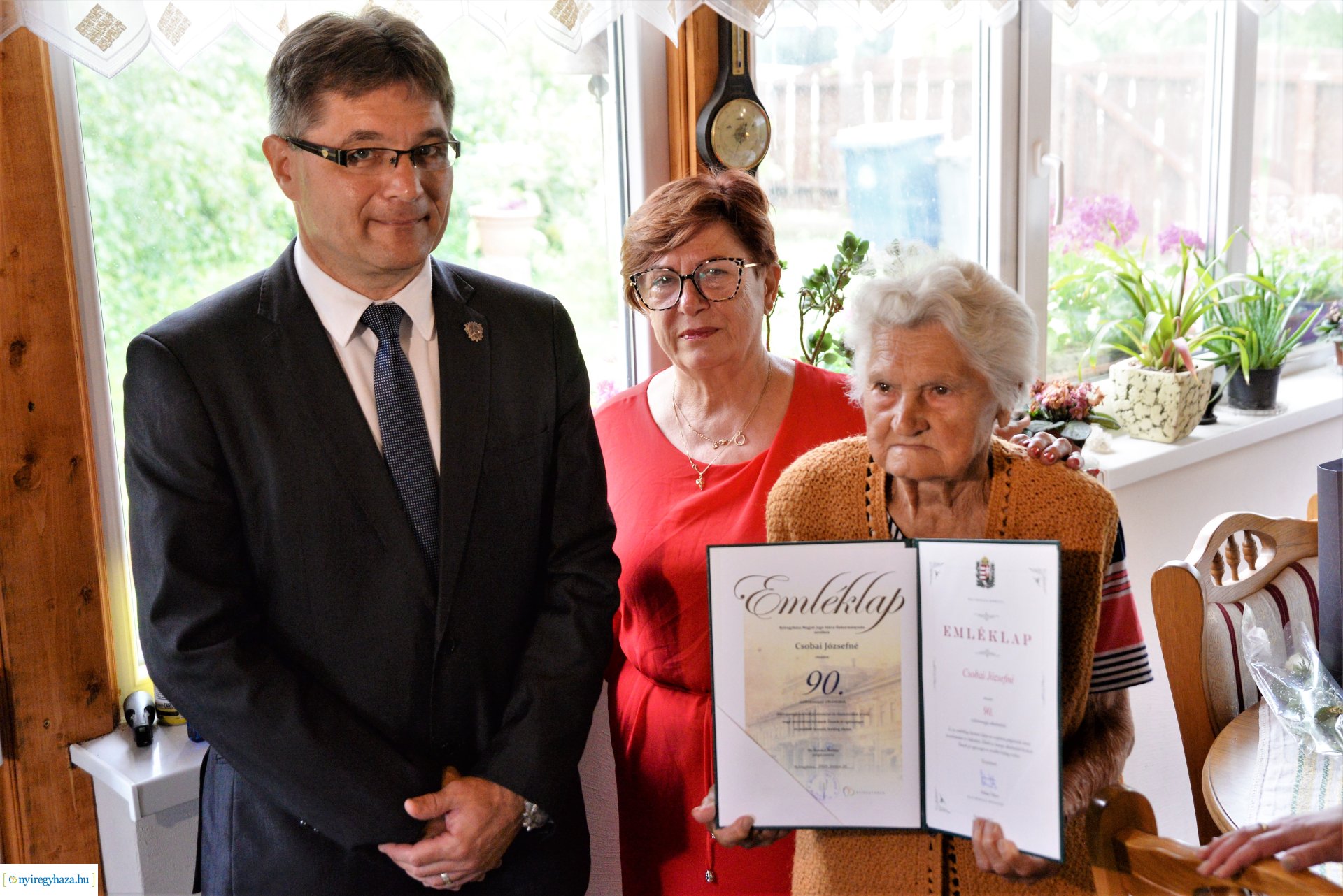 Szépkorú köszöntés - Csobai Józsefné 90 éves