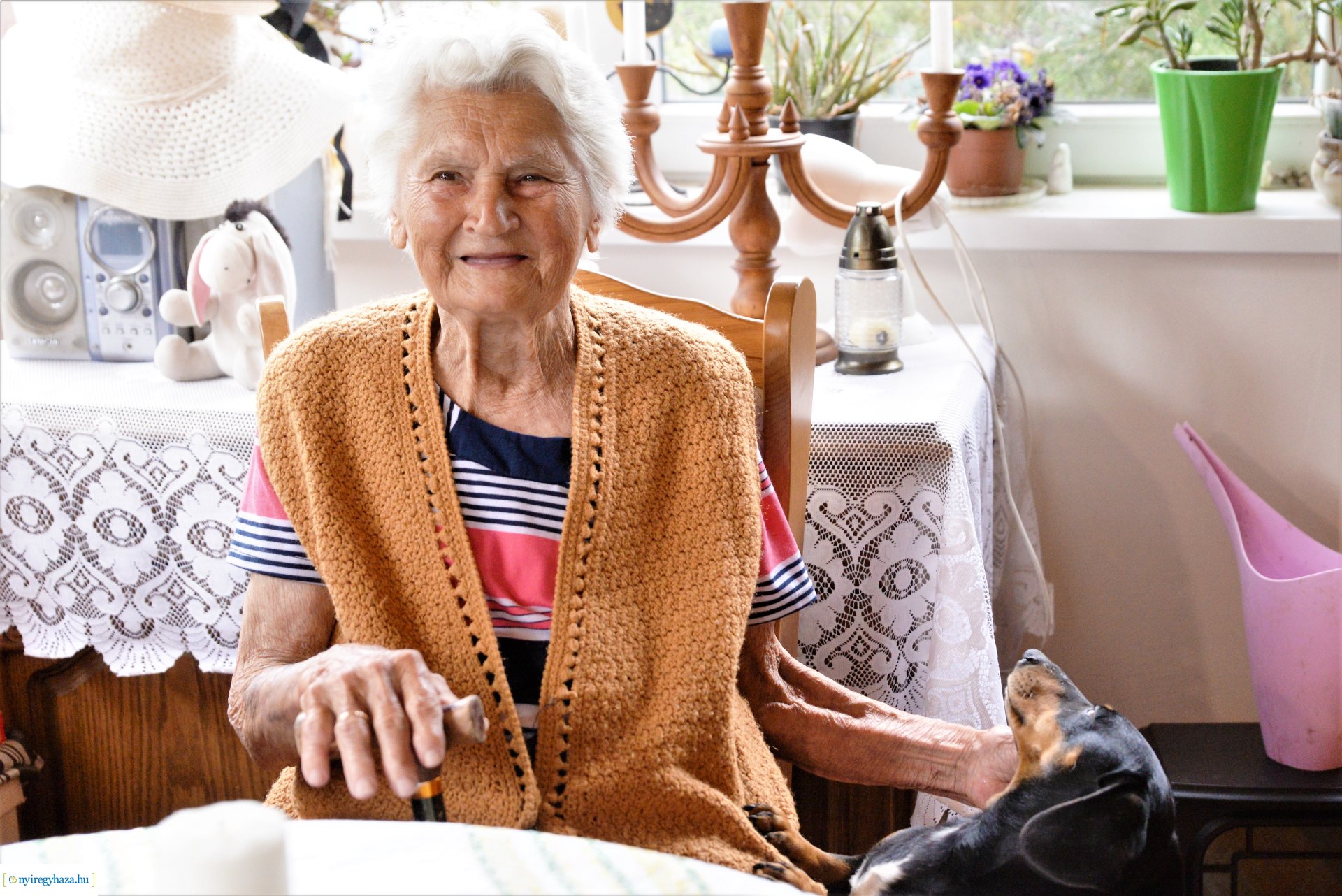 Szépkorú köszöntés - Csobai Józsefné 90 éves