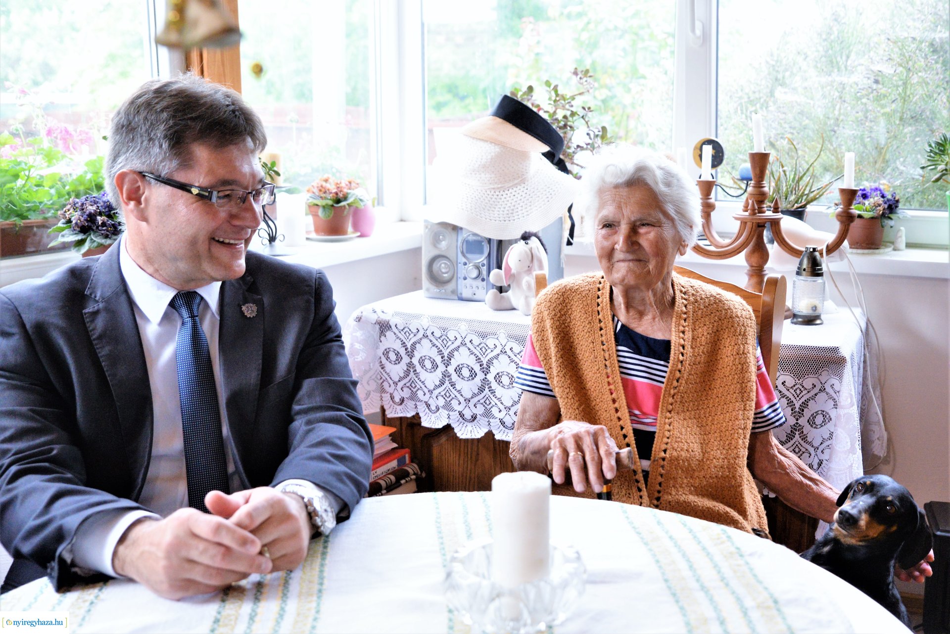 Szépkorú köszöntés - Csobai Józsefné 90 éves