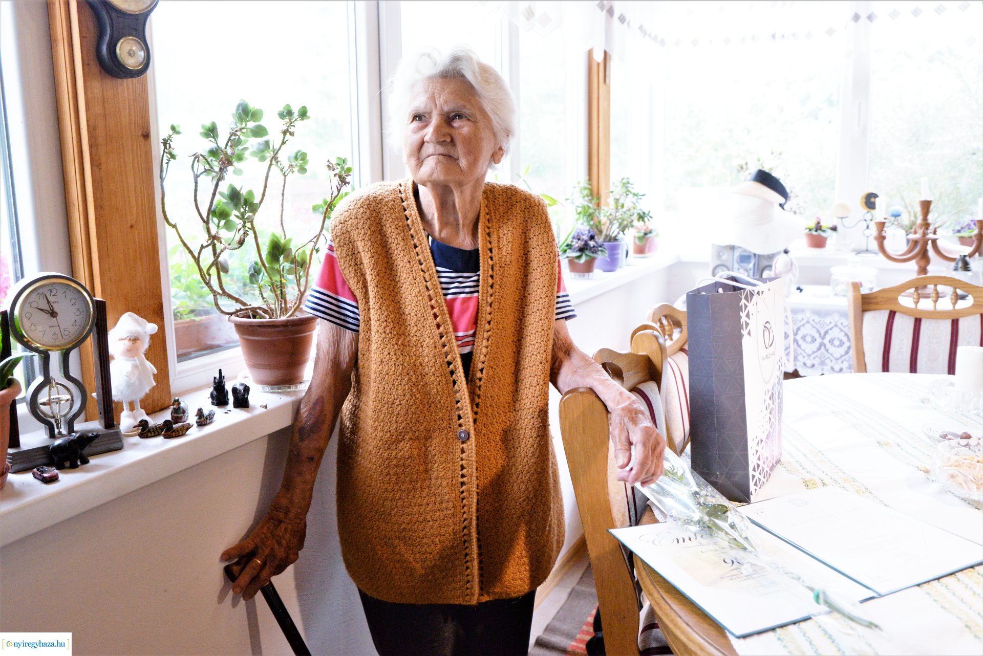 Szépkorú köszöntés - Csobai Józsefné 90 éves