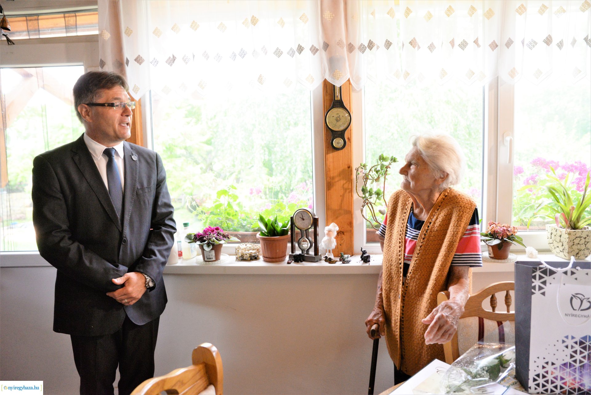 Szépkorú köszöntés - Csobai Józsefné 90 éves