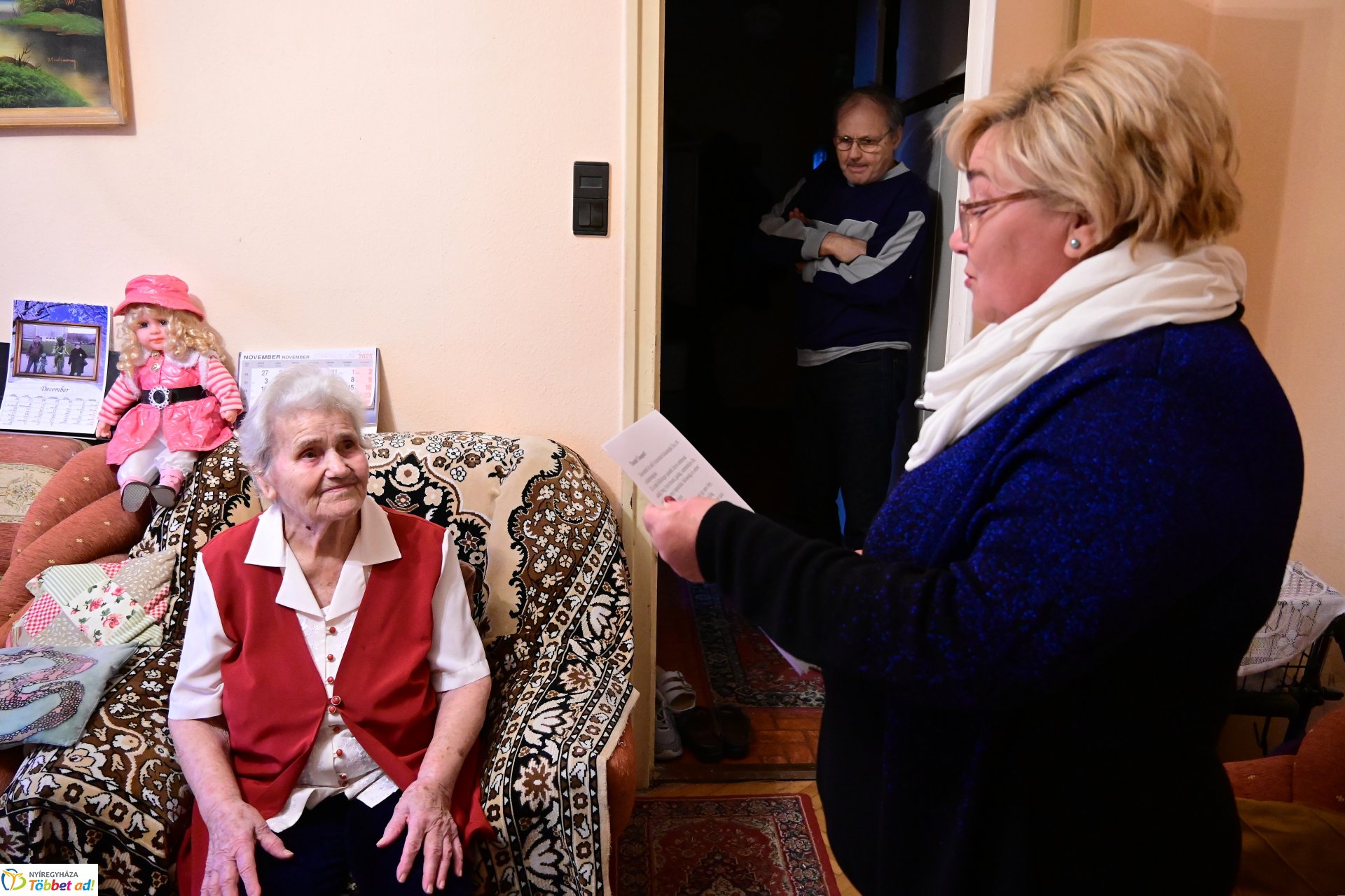 Szépkorú köszöntés - Csűri Zsigmondné 90 éves