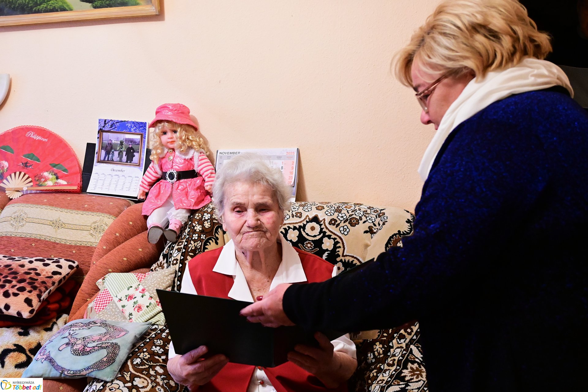 Szépkorú köszöntés - Csűri Zsigmondné 90 éves