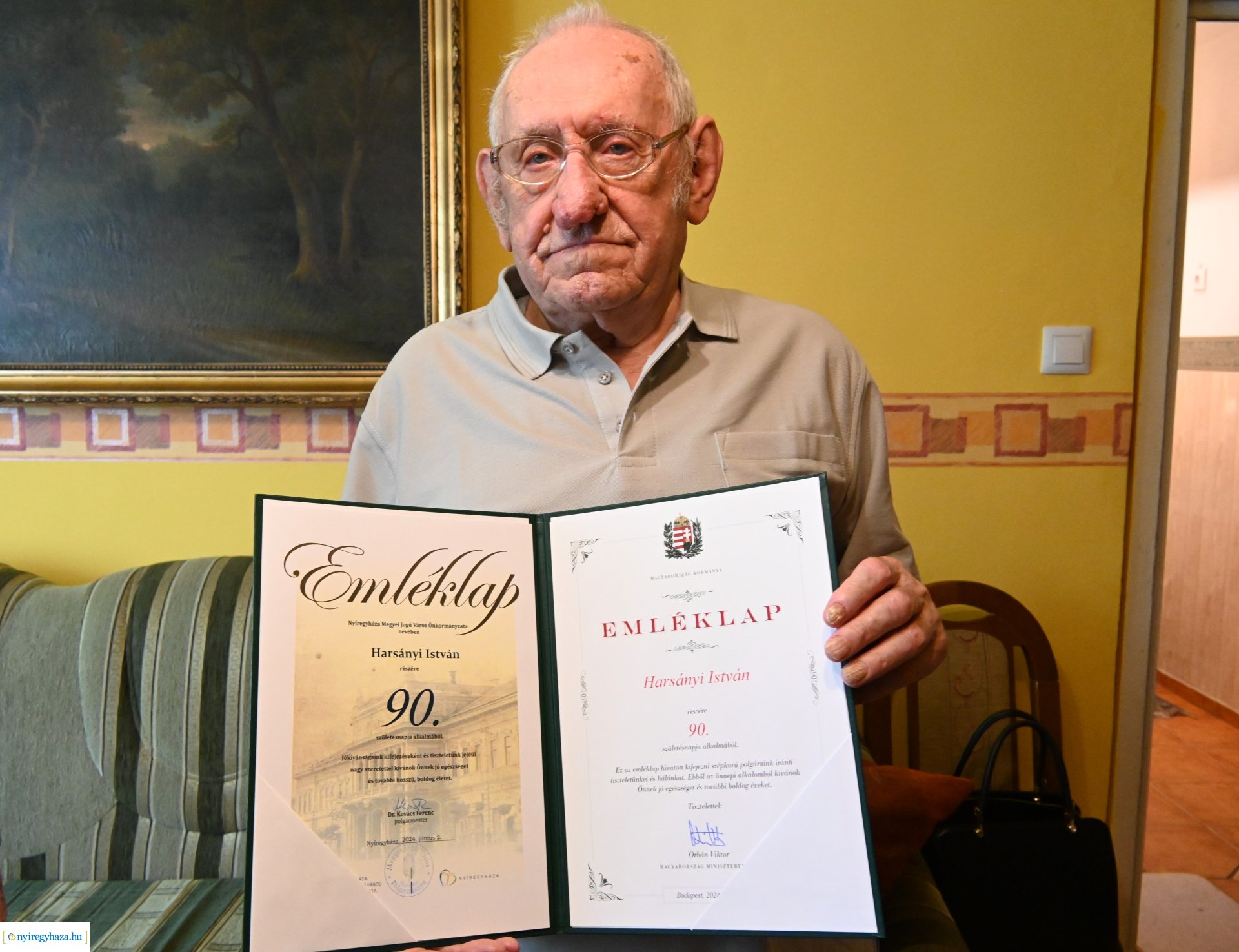 Szépkorú köszöntés  - Harsányi Isván 90 éves