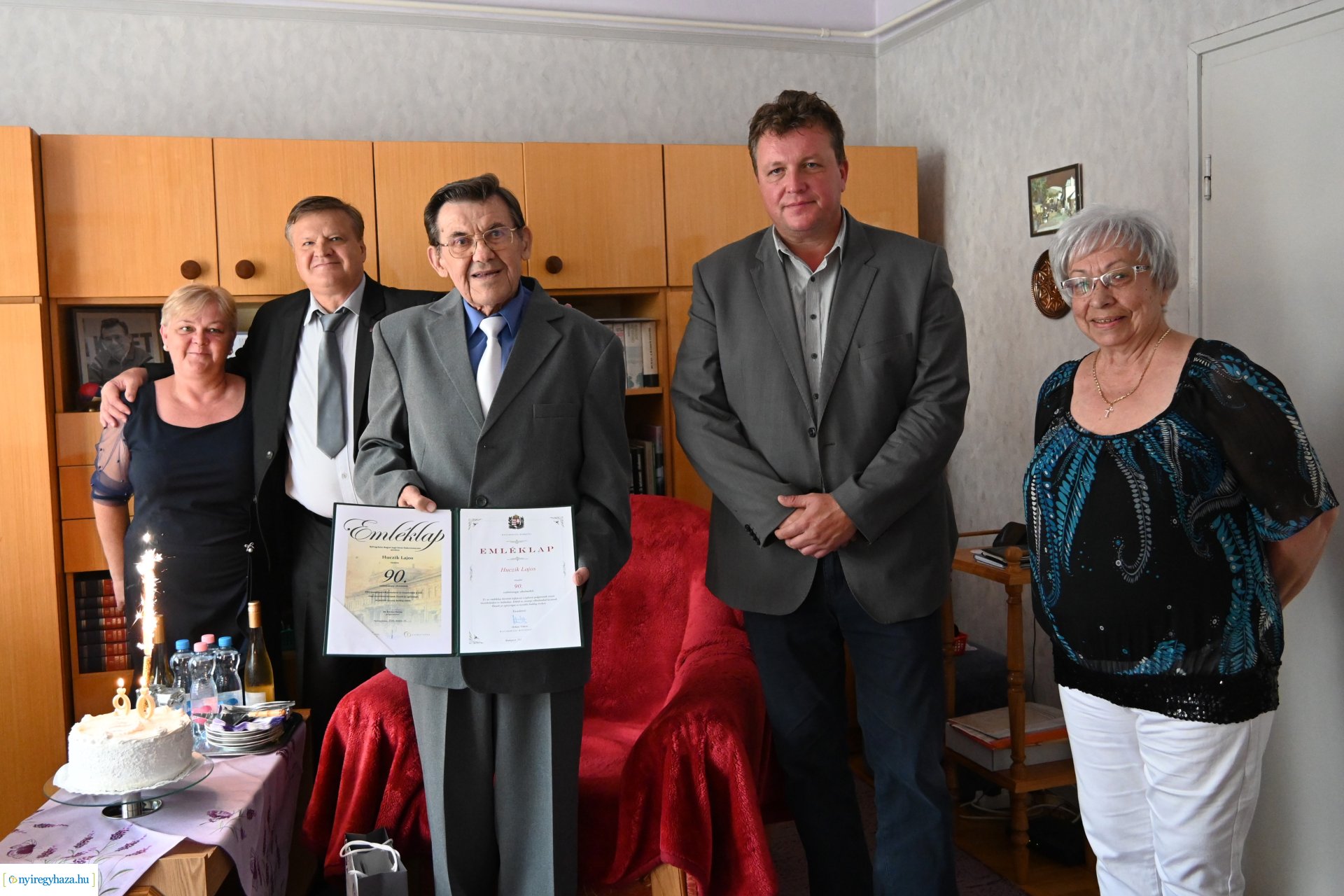 Szépkorú köszöntés - Huczik Lajos 90 éves