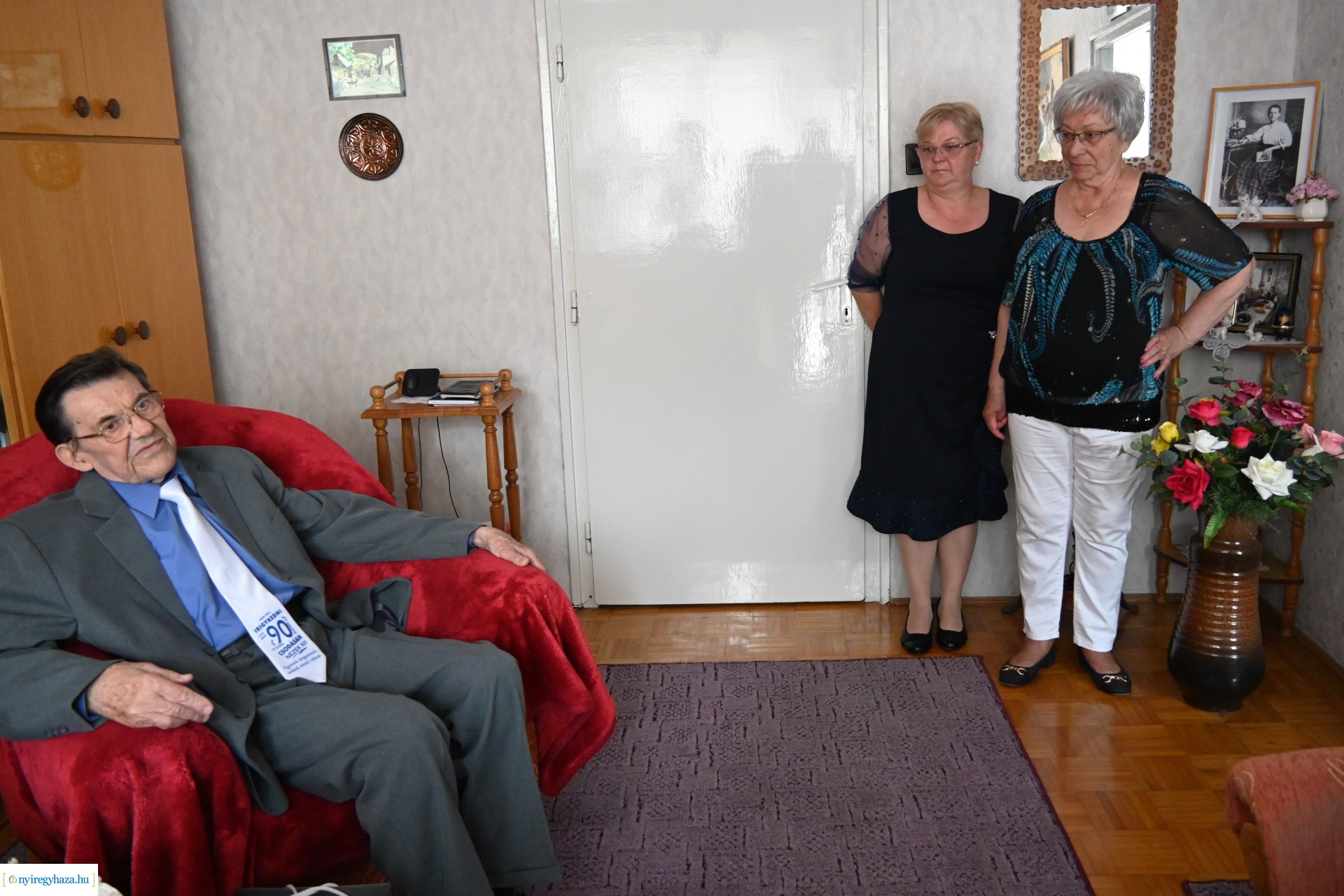 Szépkorú köszöntés - Huczik Lajos 90 éves