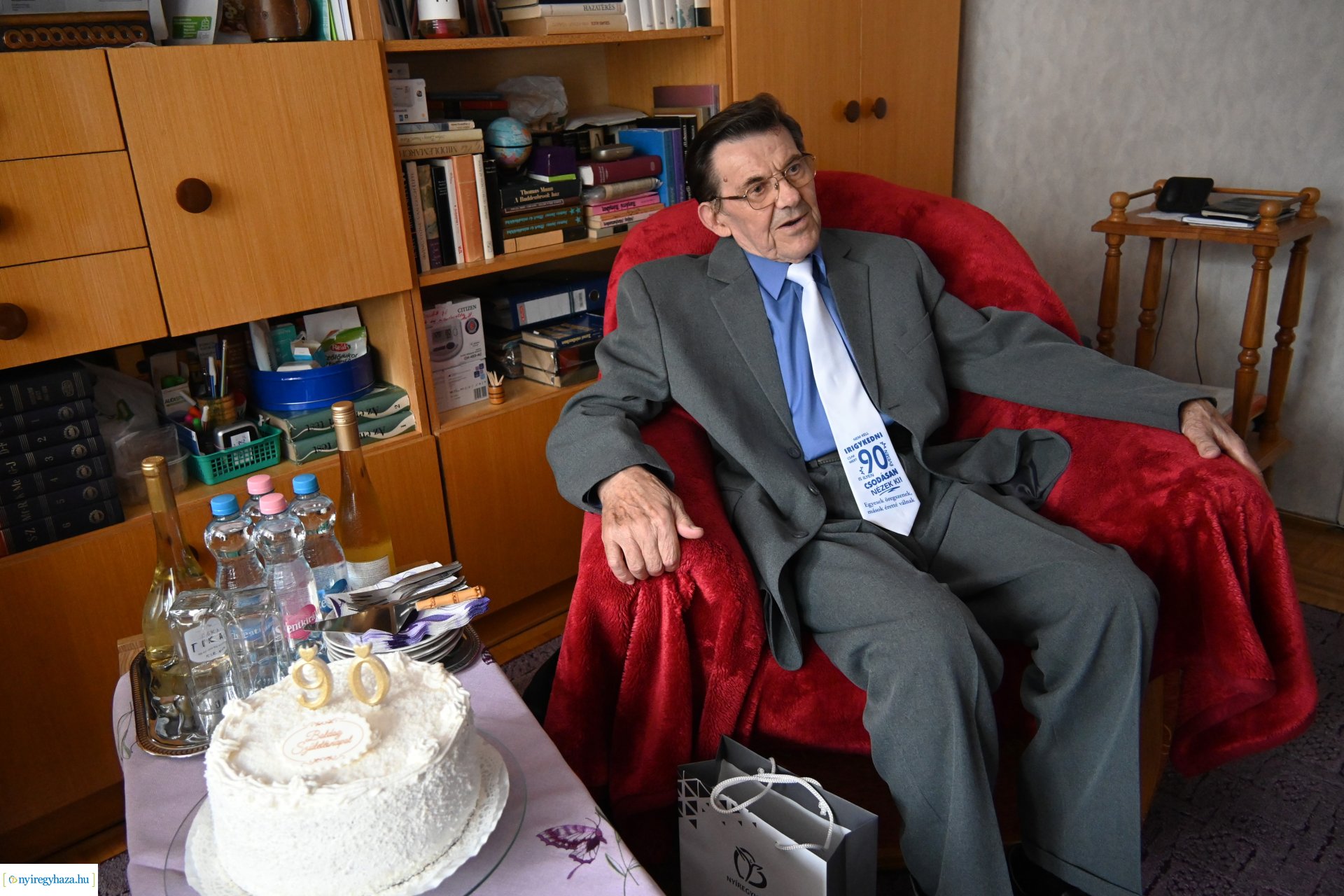 Szépkorú köszöntés - Huczik Lajos 90 éves