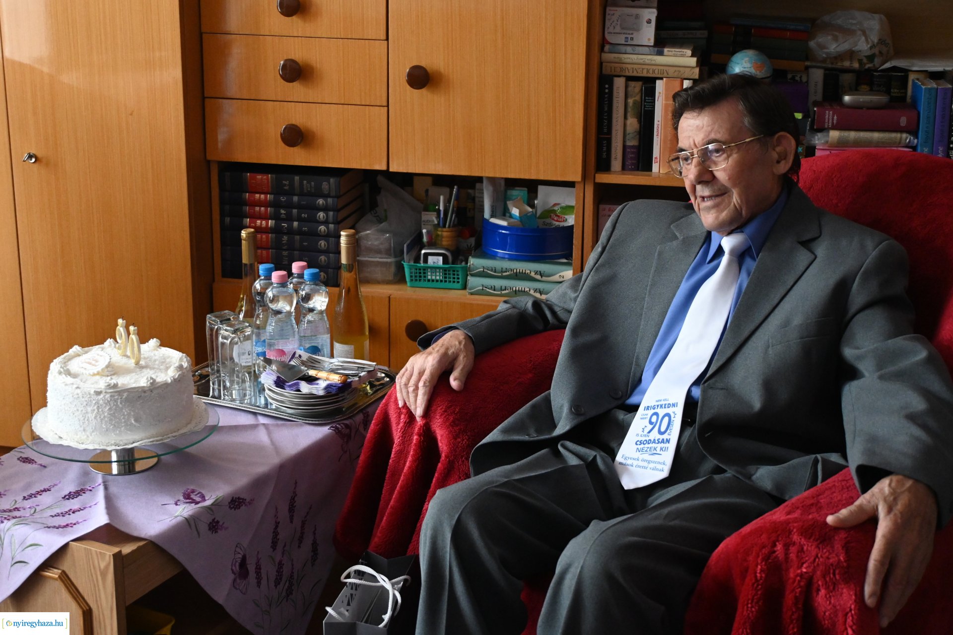 Szépkorú köszöntés - Huczik Lajos 90 éves