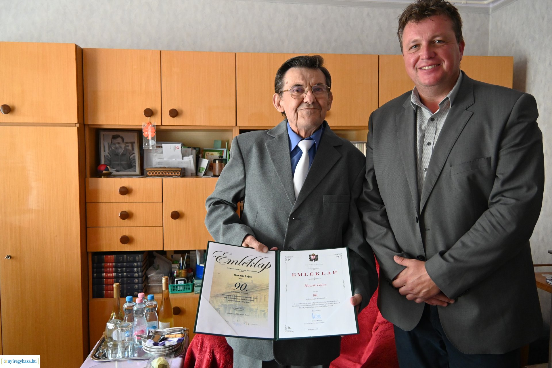 Szépkorú köszöntés - Huczik Lajos 90 éves