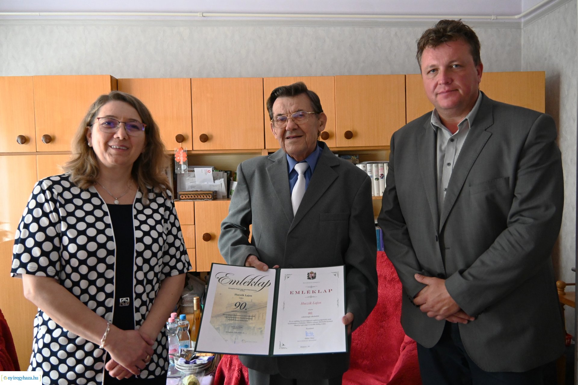 Szépkorú köszöntés - Huczik Lajos 90 éves