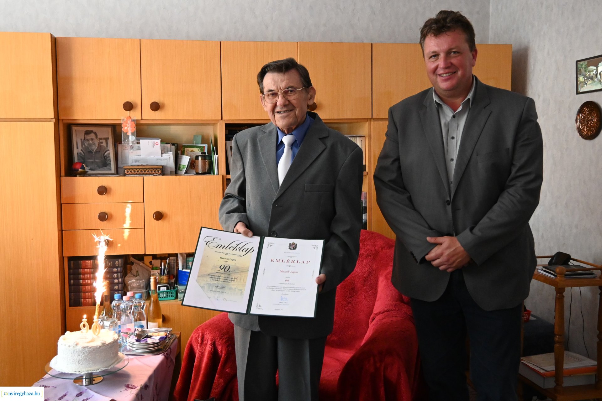 Szépkorú köszöntés - Huczik Lajos 90 éves