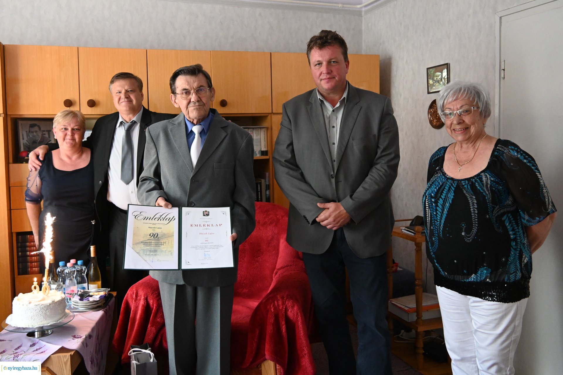 Szépkorú köszöntés - Huczik Lajos 90 éves