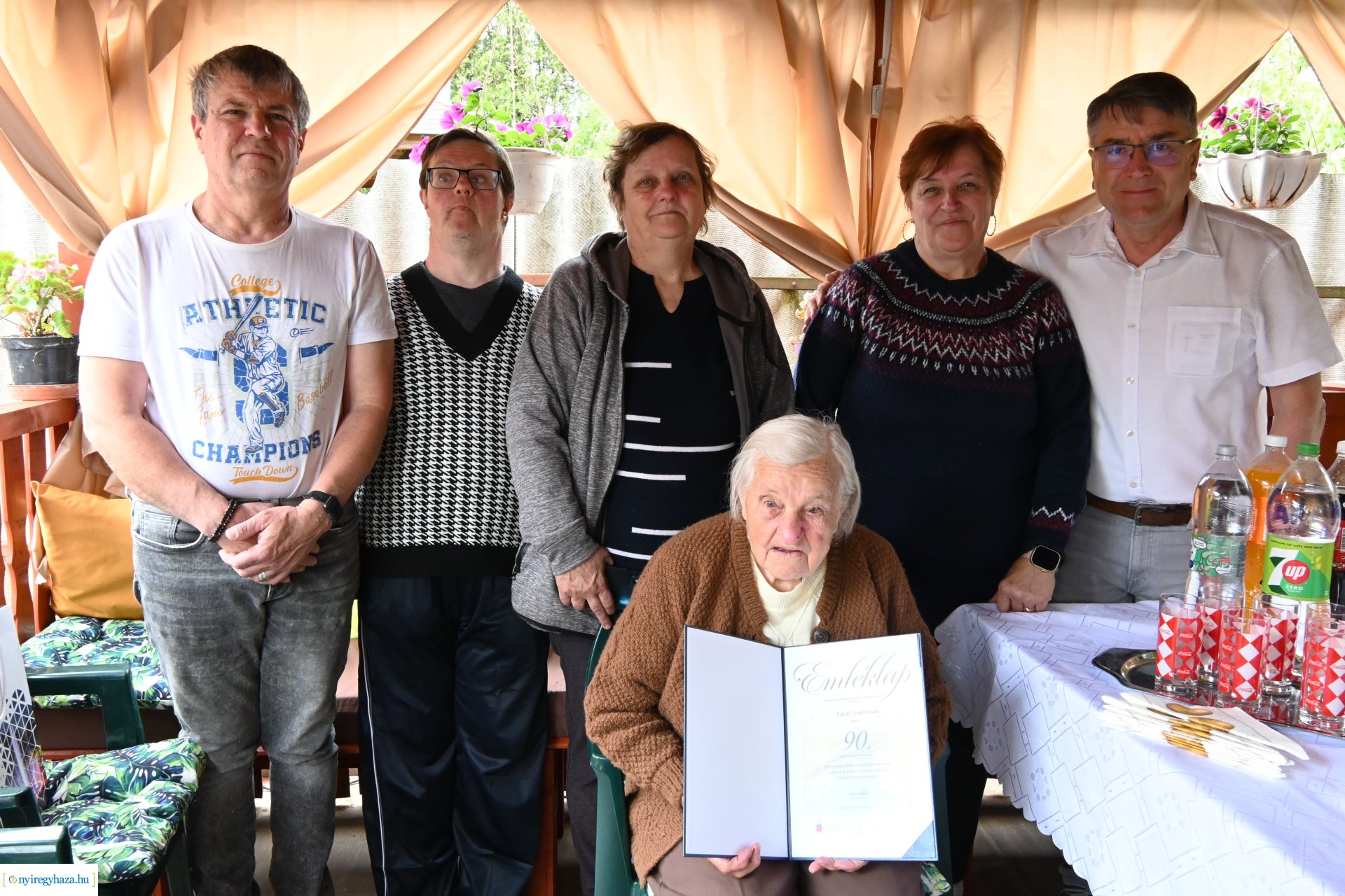 Szépkorú köszöntés Nyírszőlősön - Tatár Andrásné 90 éves