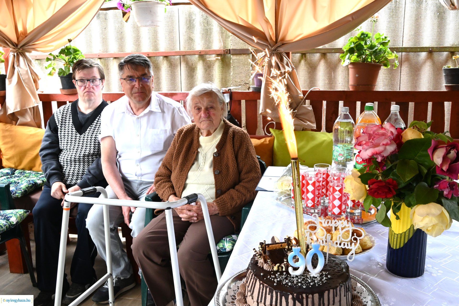 Szépkorú köszöntés Nyírszőlősön - Tatár Andrásné 90 éves